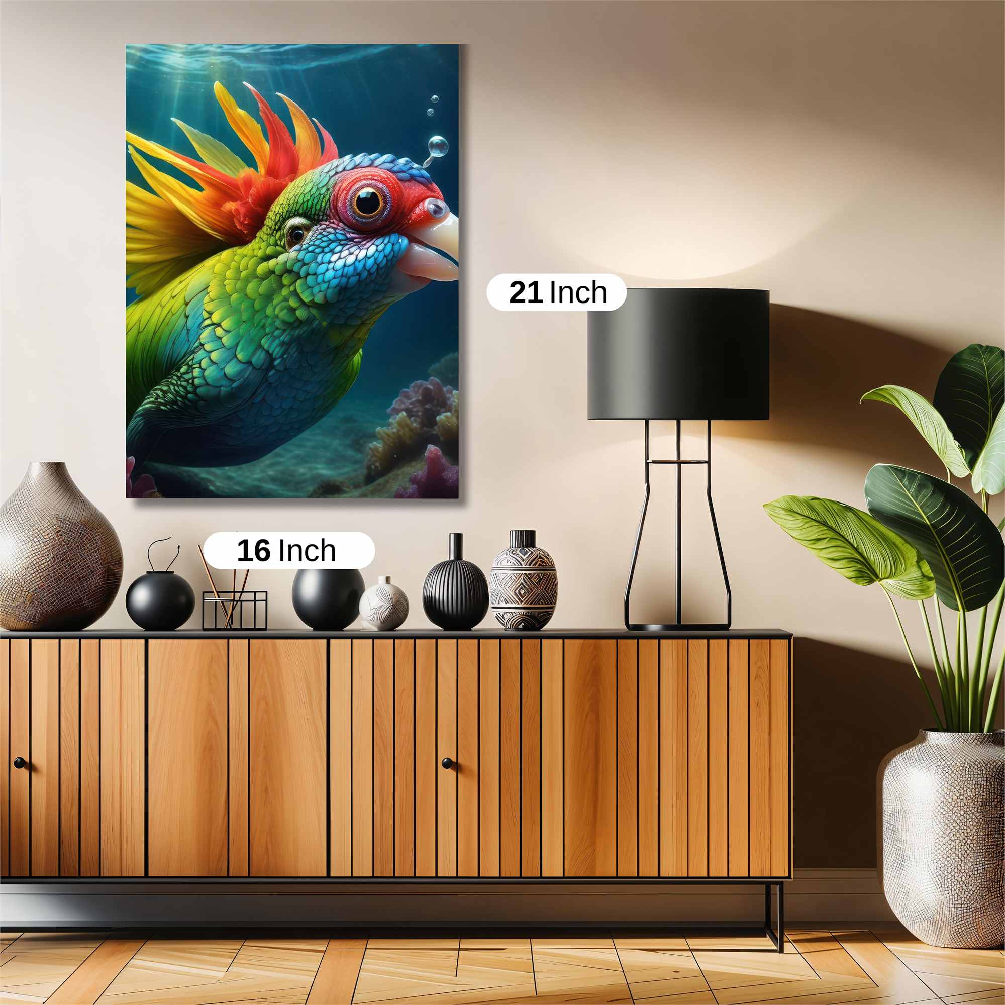 Parrot Whimsy Safe Wall Magnetic / M