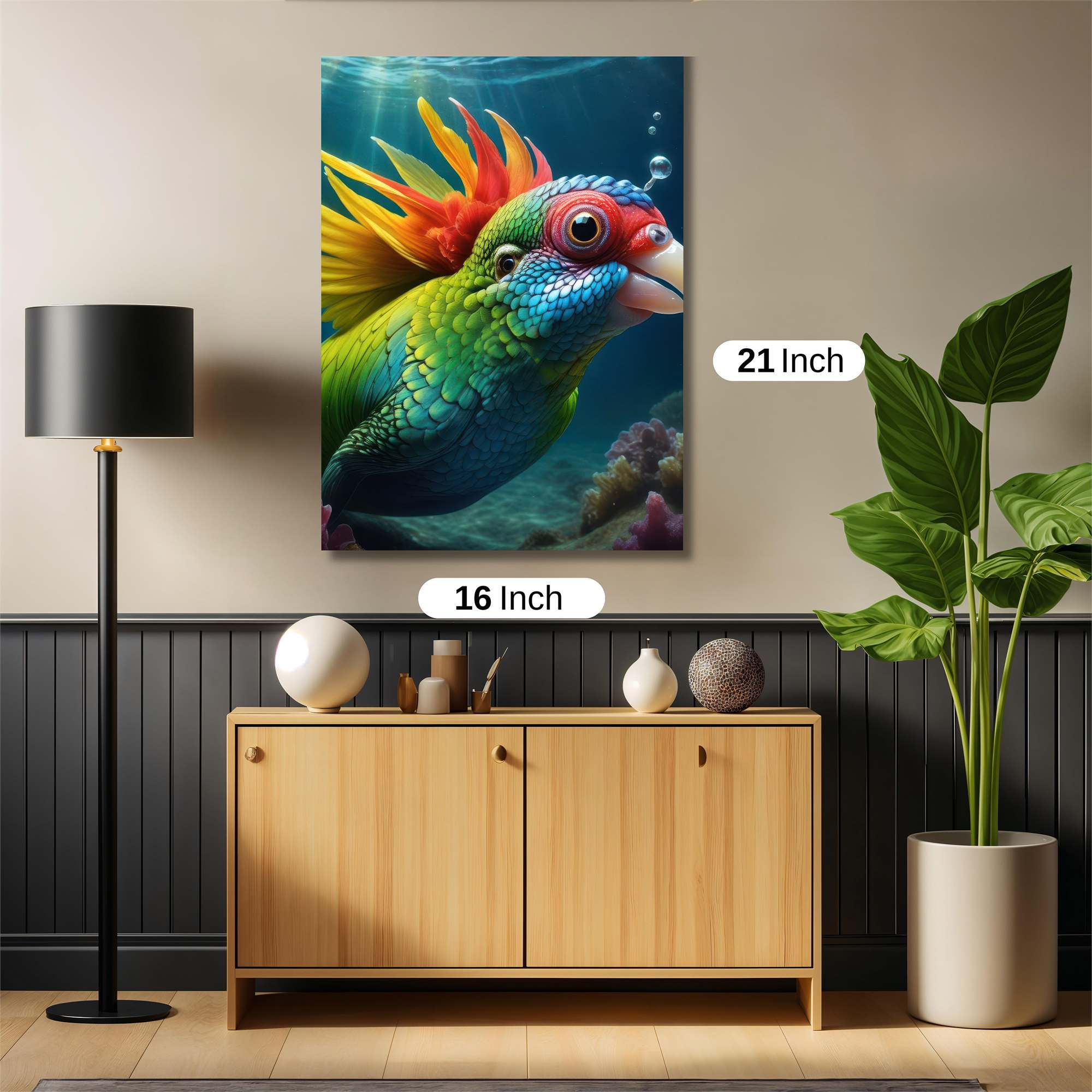 Parrot Whimsy Safe Wall Magnetic / M