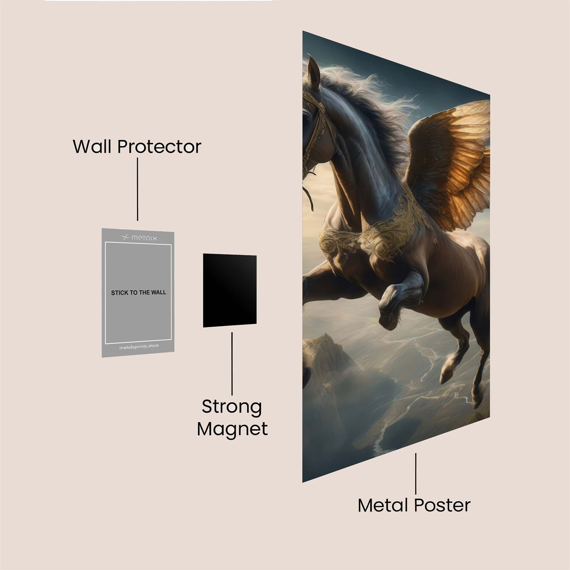 Pegasus Majestic Safe Wall Magnetic / M