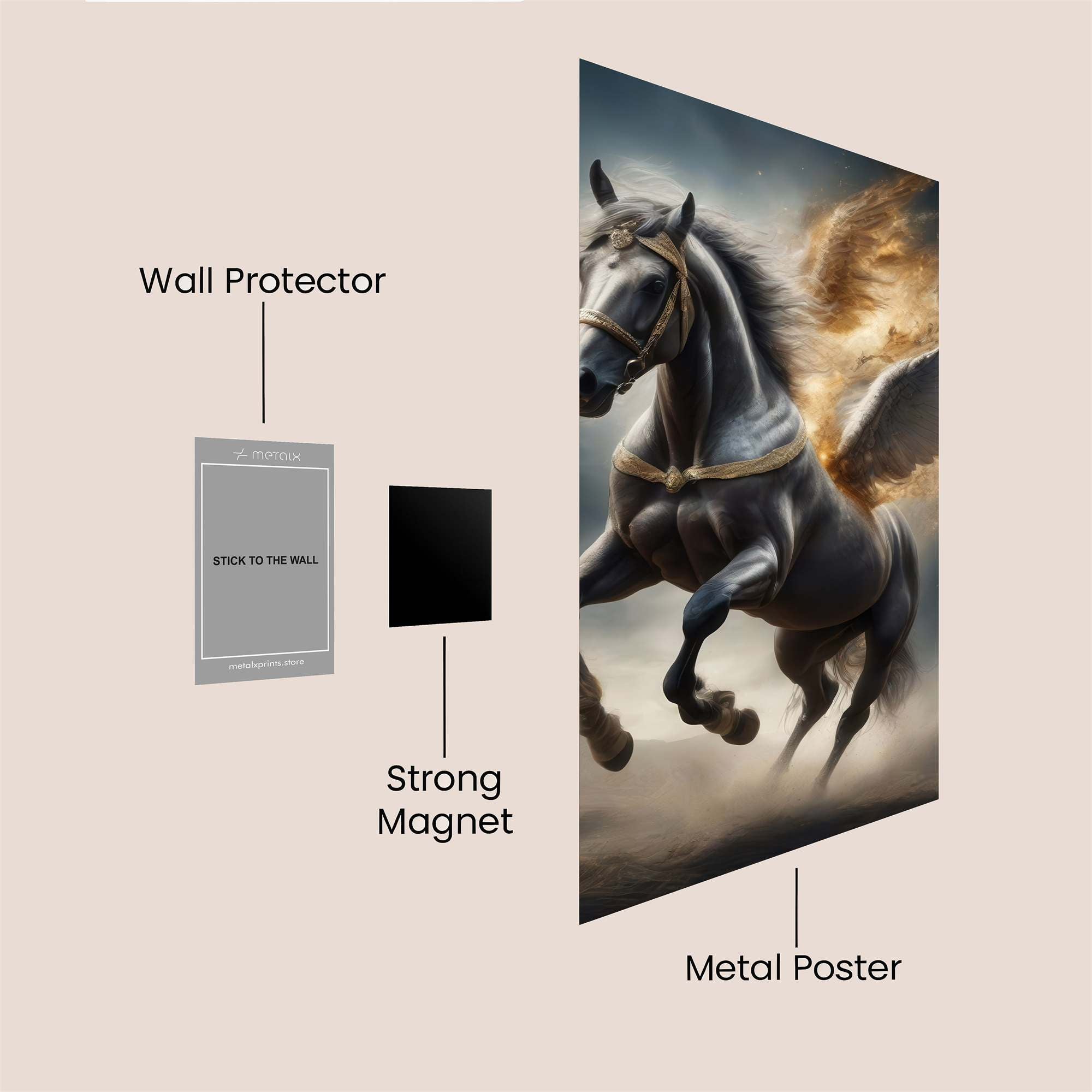 Pegasus Radiant Safe Wall Magnetic / M