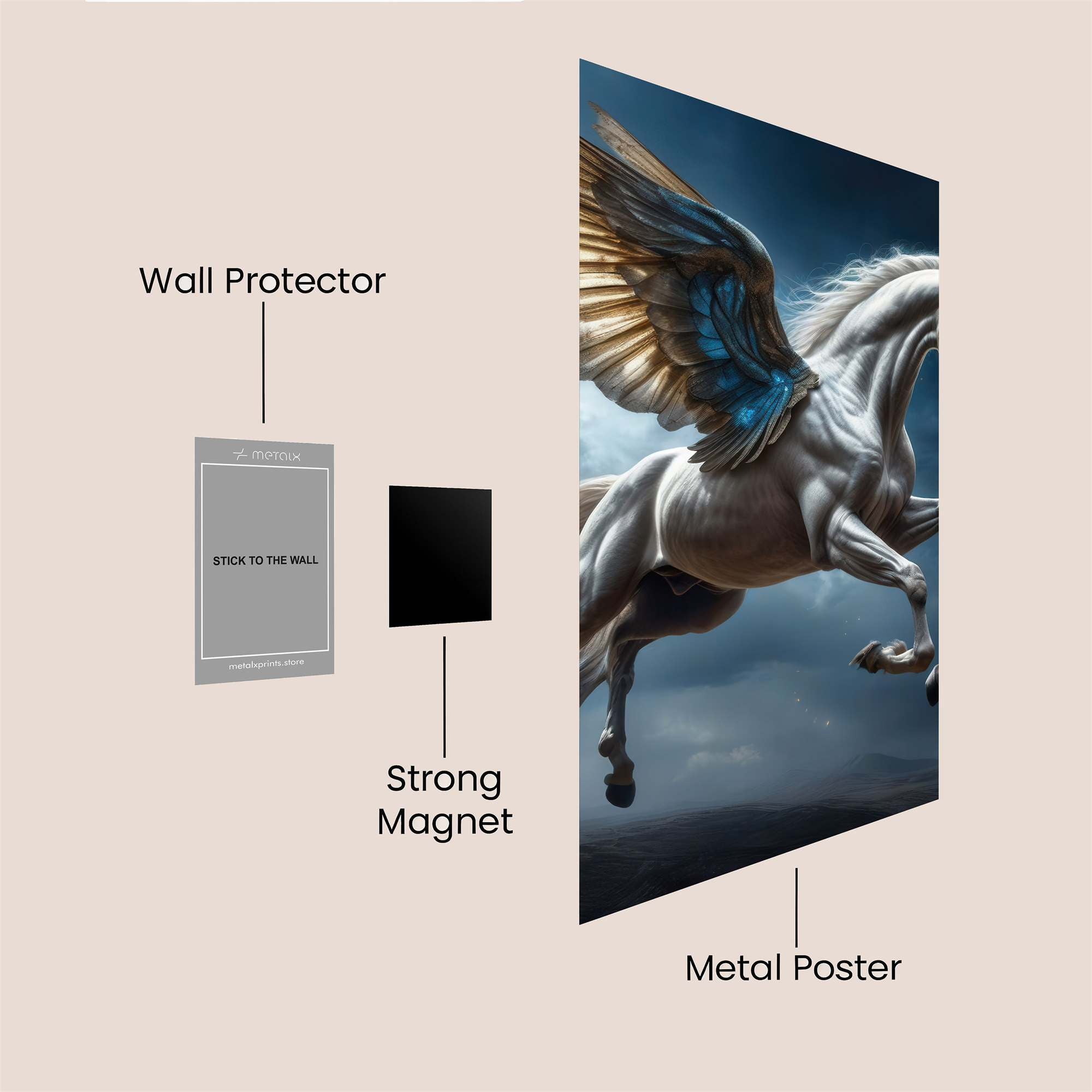 Pegasus Majestic Safe Wall Magnetic / M