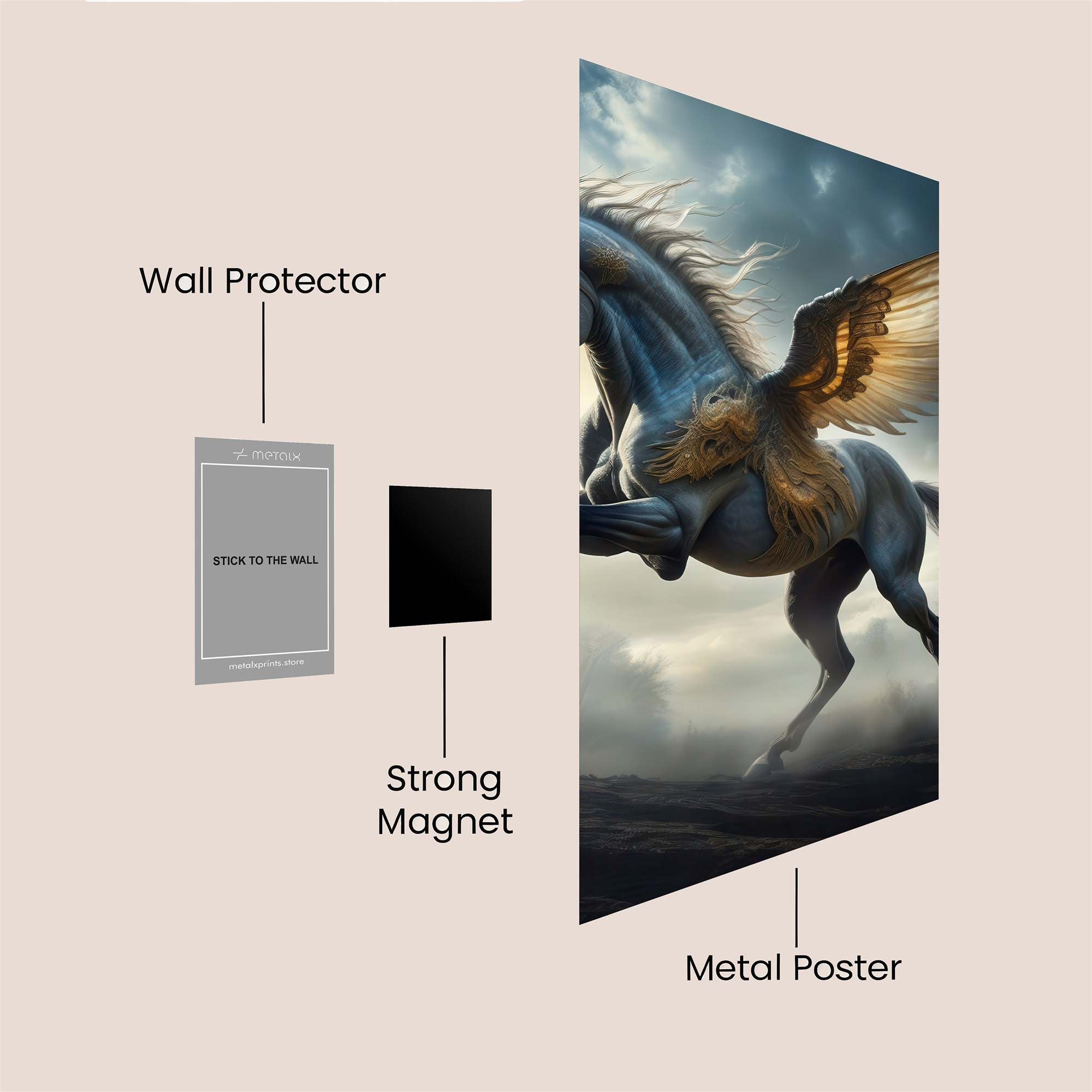 Pegasus Majestic Safe Wall Magnetic / M