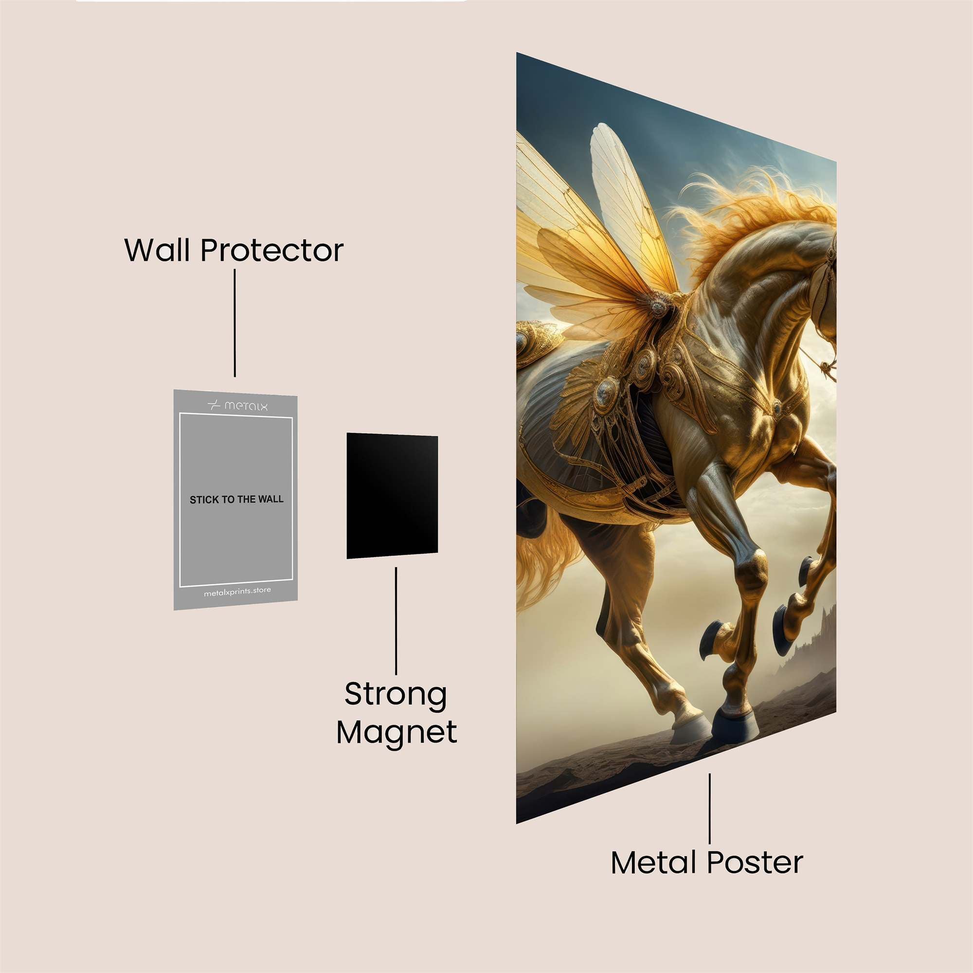Pegasus Majestic Safe Wall Magnetic / M