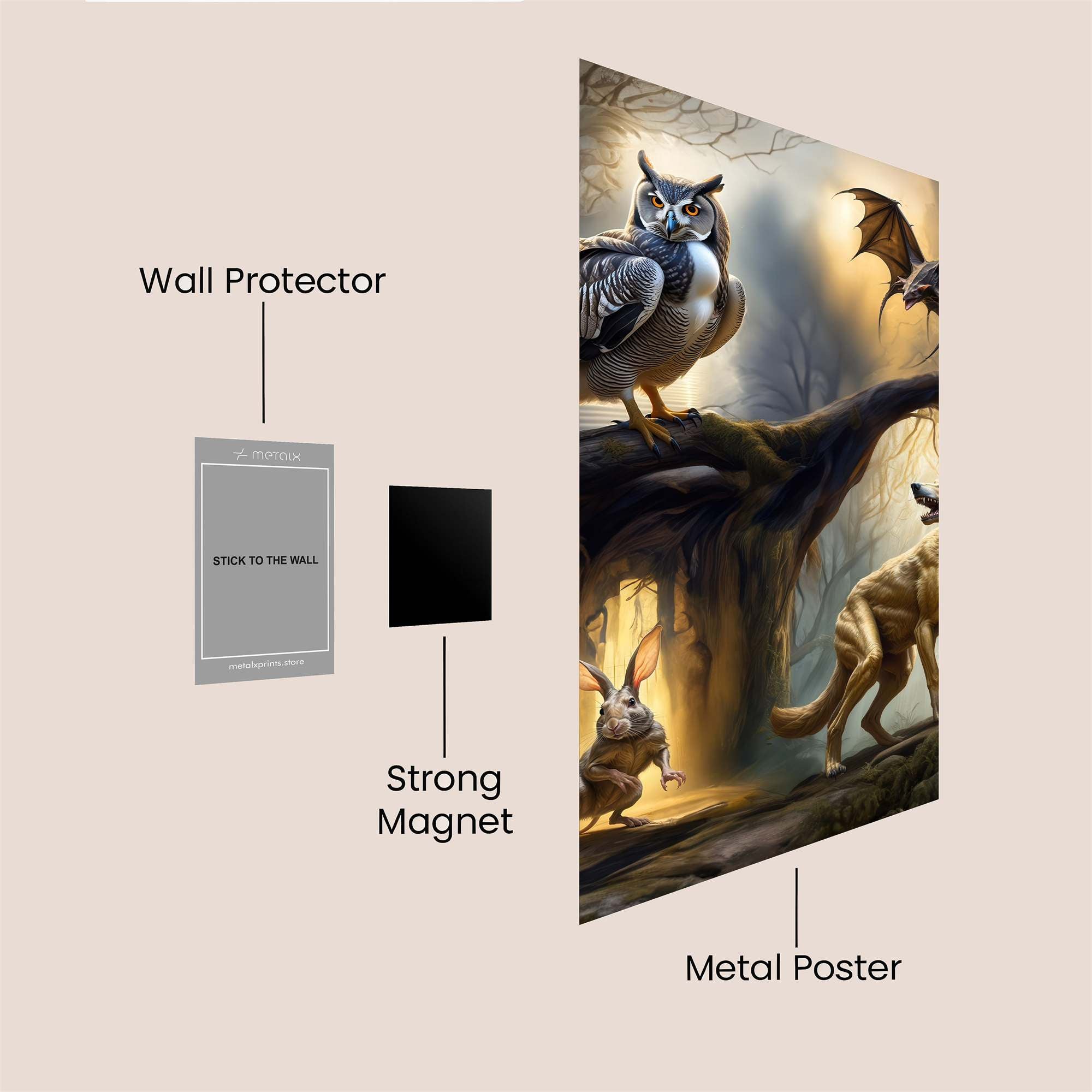 Nocturnal Whispers Safe Wall Magnetic / M