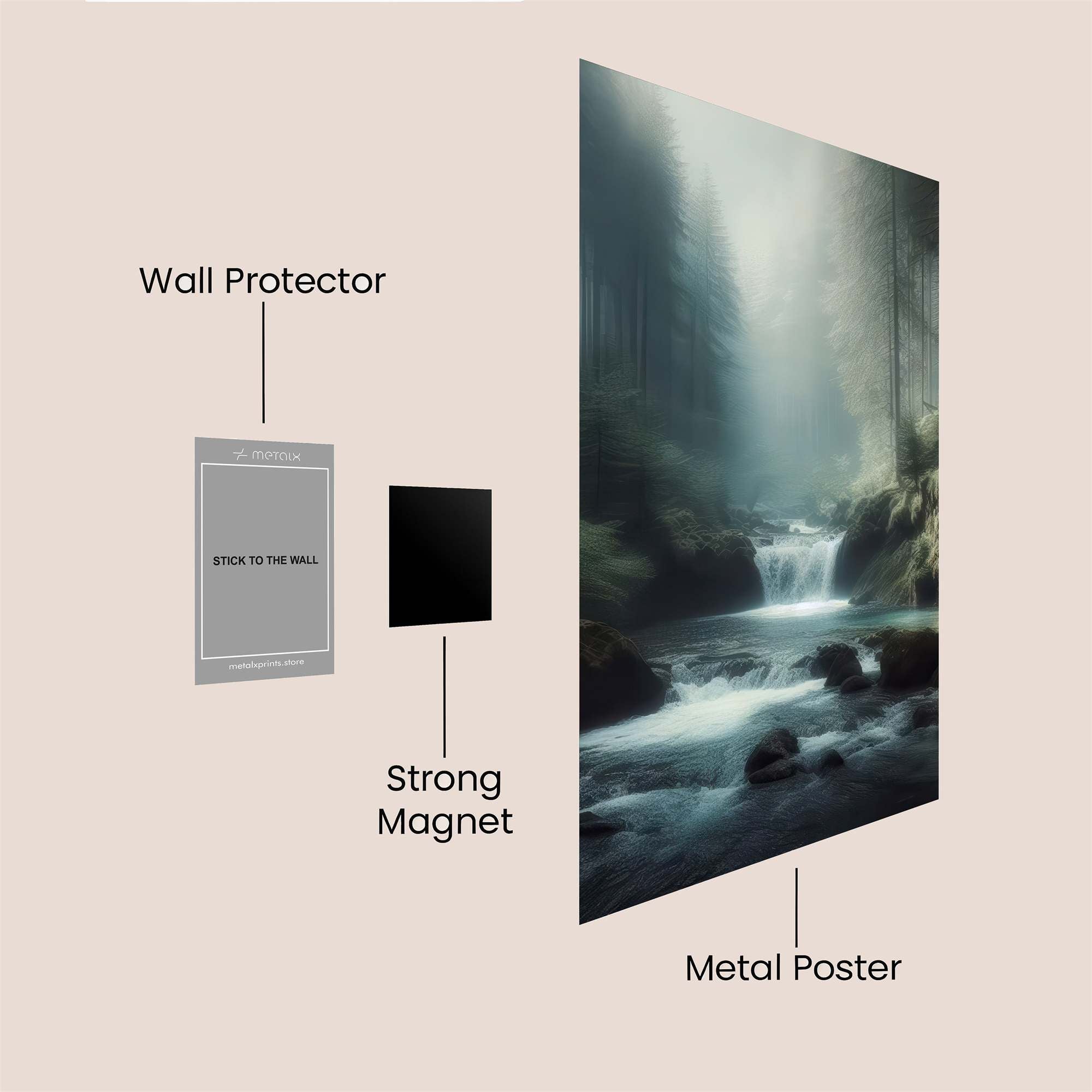 Mystic Cascade Safe Wall Magnetic / M