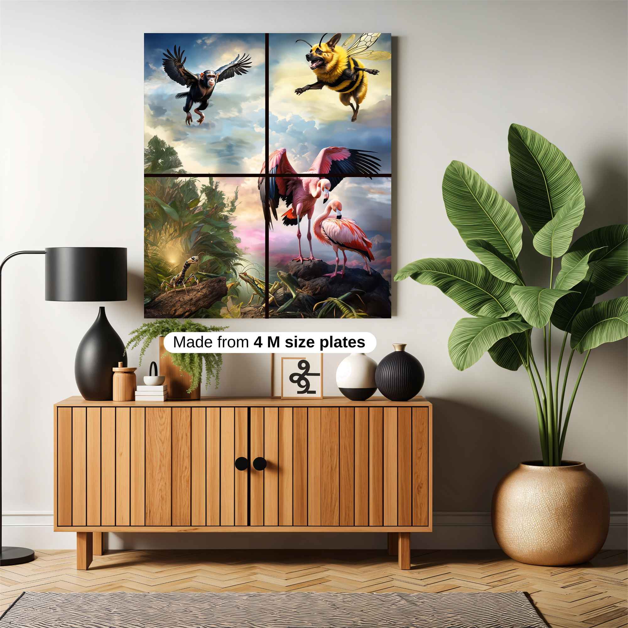 Flamingo Fantasy Safe Wall Magnetic / M