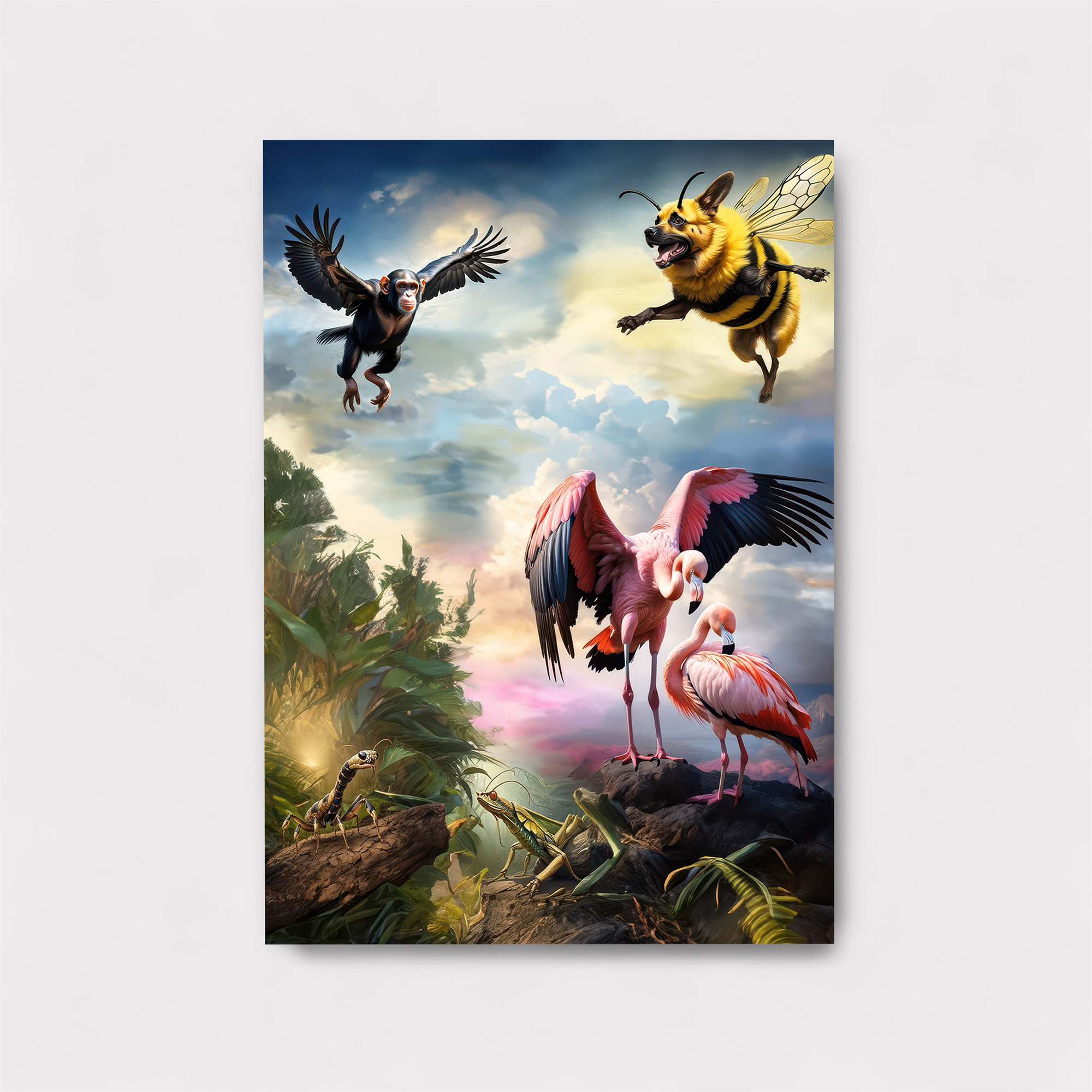 Flamingo Fantasy Safe Wall Magnetic / M