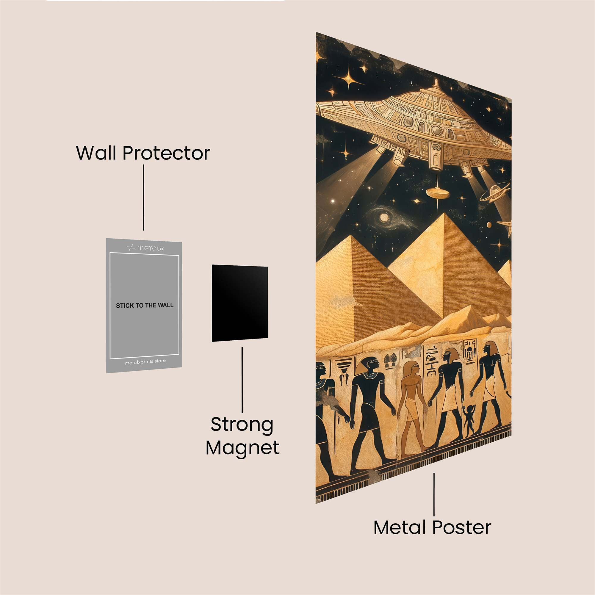 Pyramid Encounter Safe Wall Magnetic / M