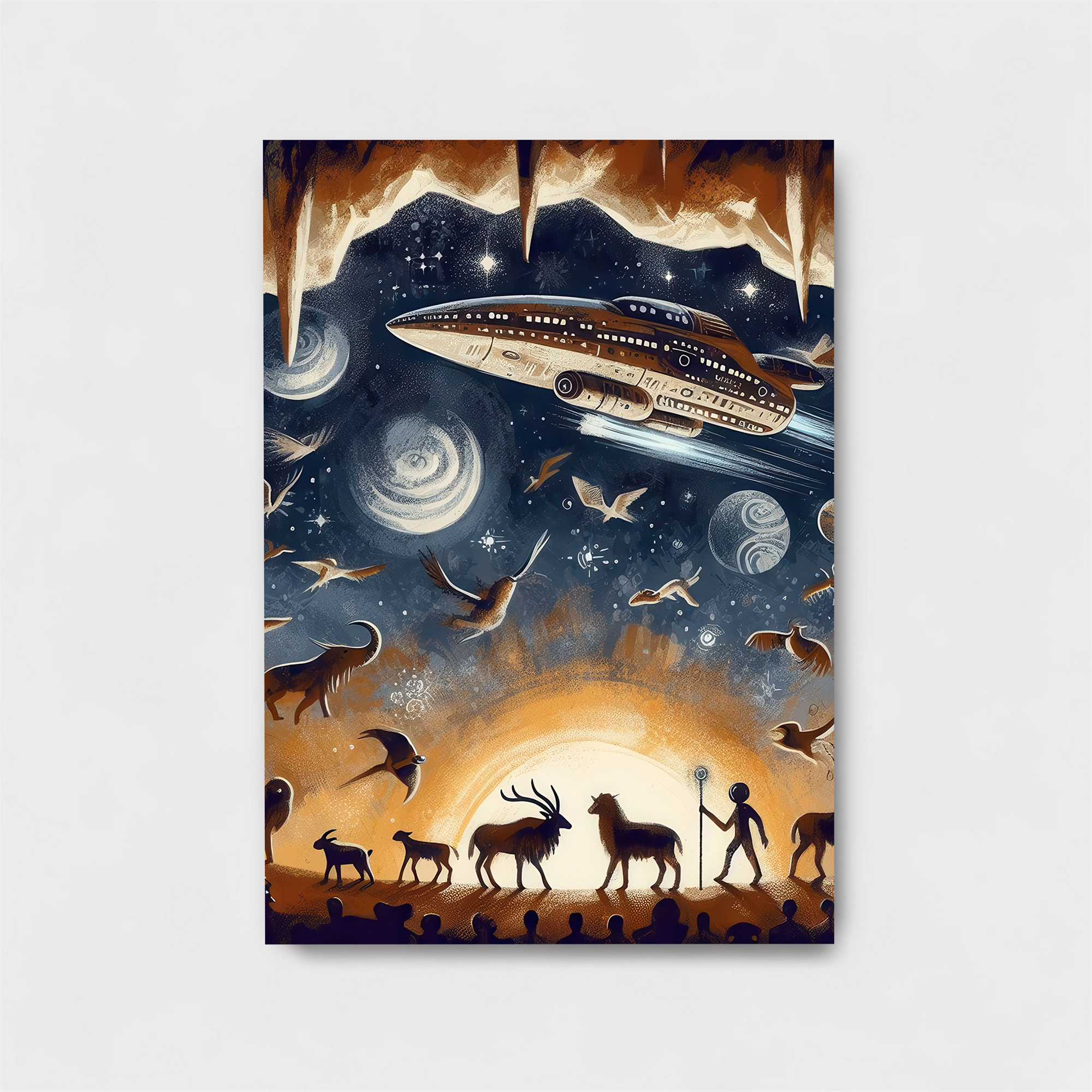 Spaceship Odyssey Safe Wall Magnetic / M