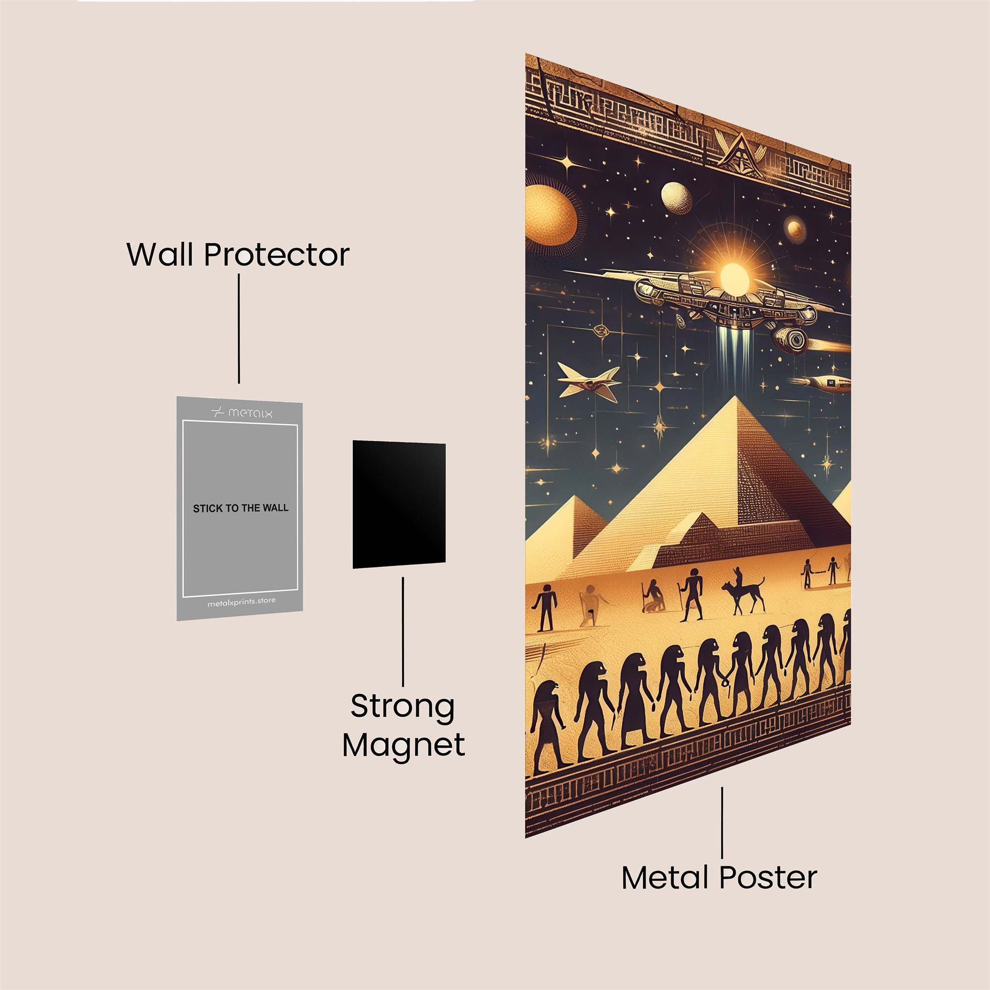 Pyramid Odyssey Safe Wall Magnetic / M
