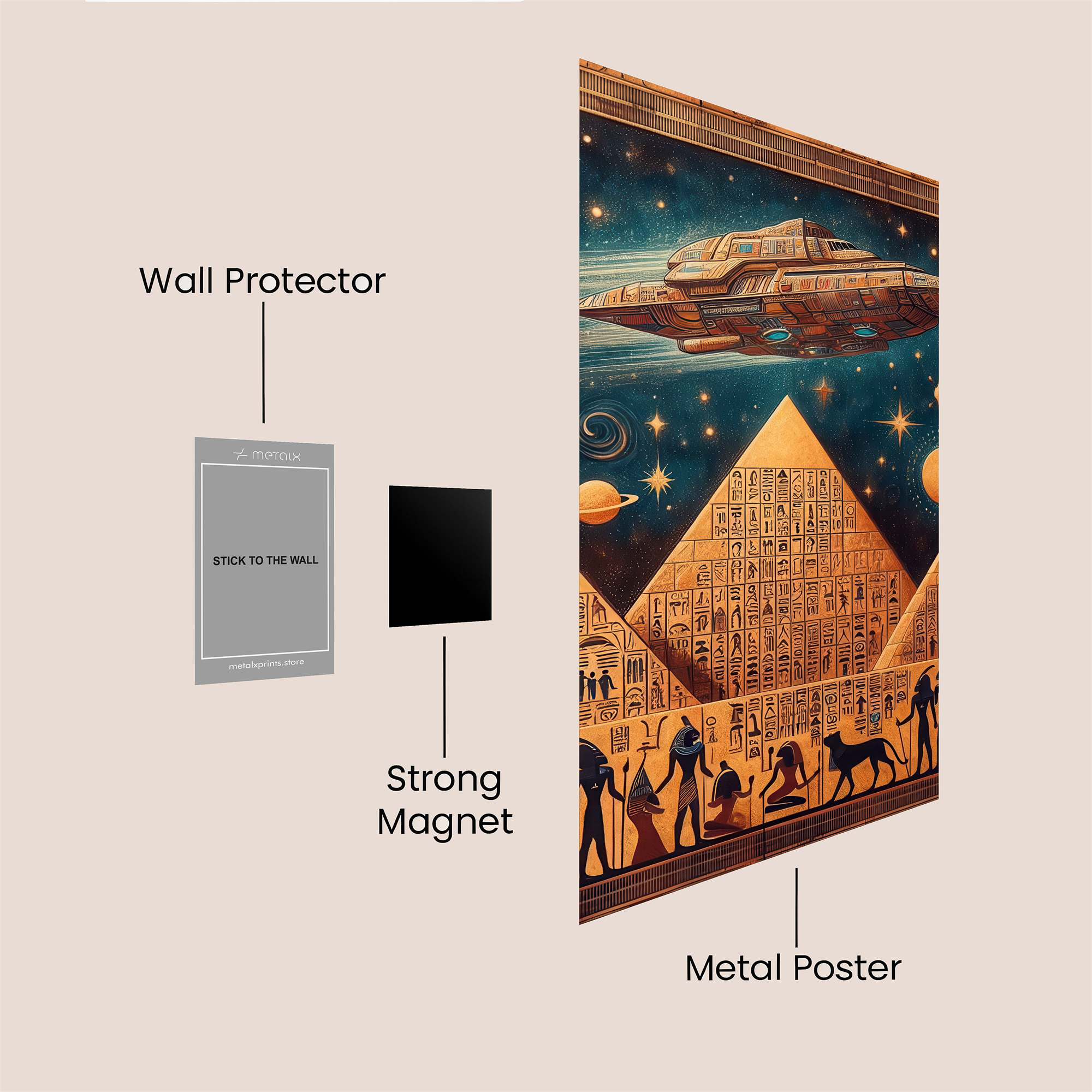 Pyramidic Odyssey Safe Wall Magnetic / M