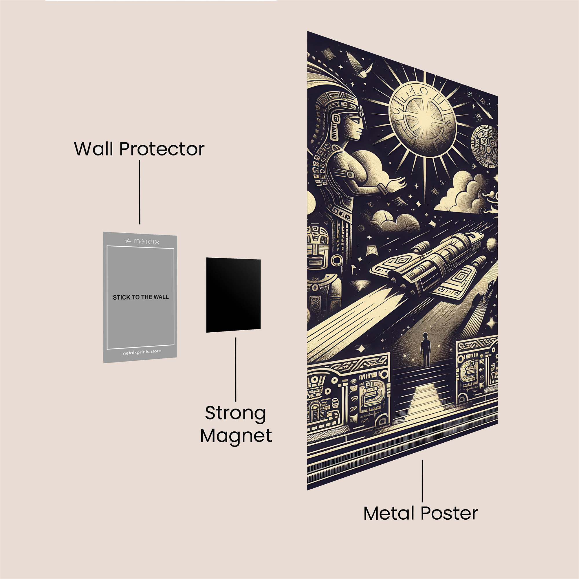 Aztec Odyssey Safe Wall Magnetic / M