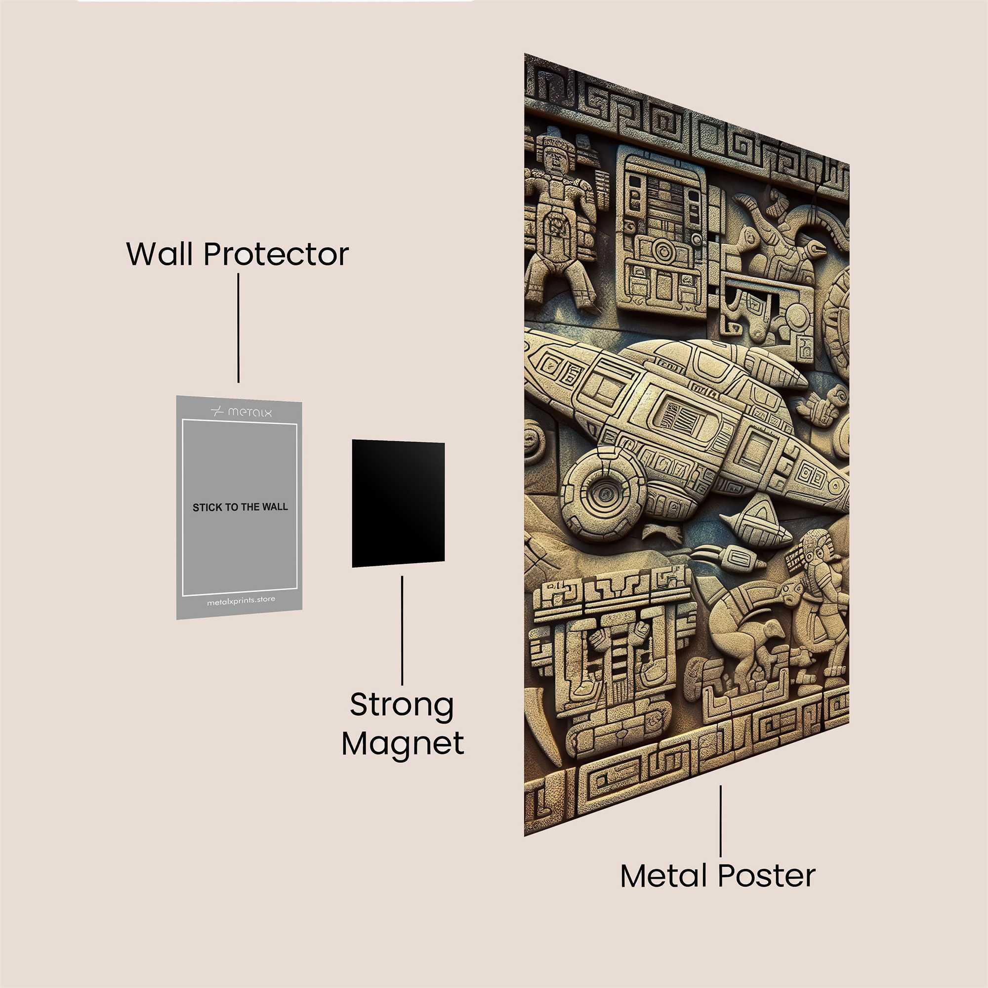 Spaceship Odyssey Safe Wall Magnetic / M