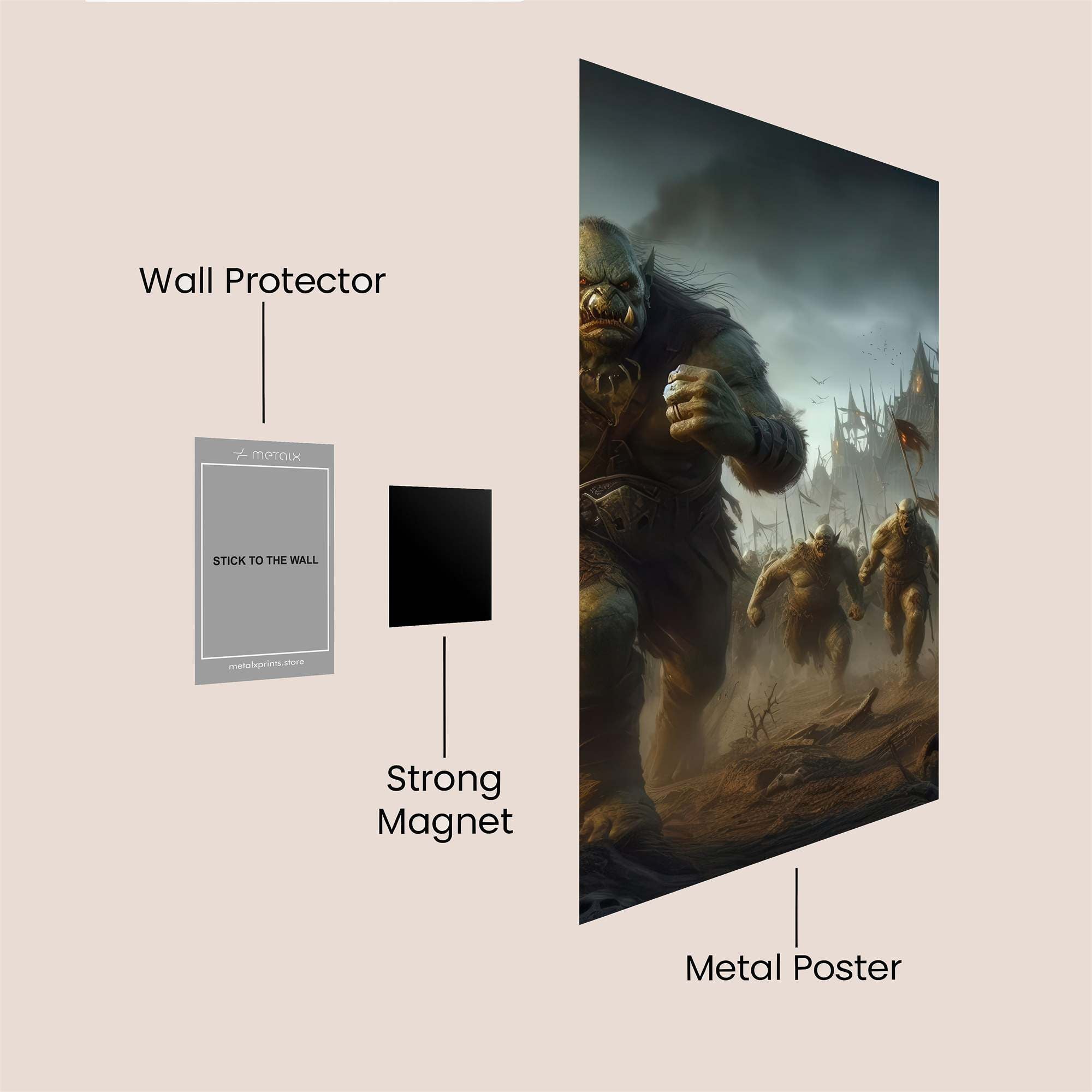 Orc Onslaught Safe Wall Magnetic / M