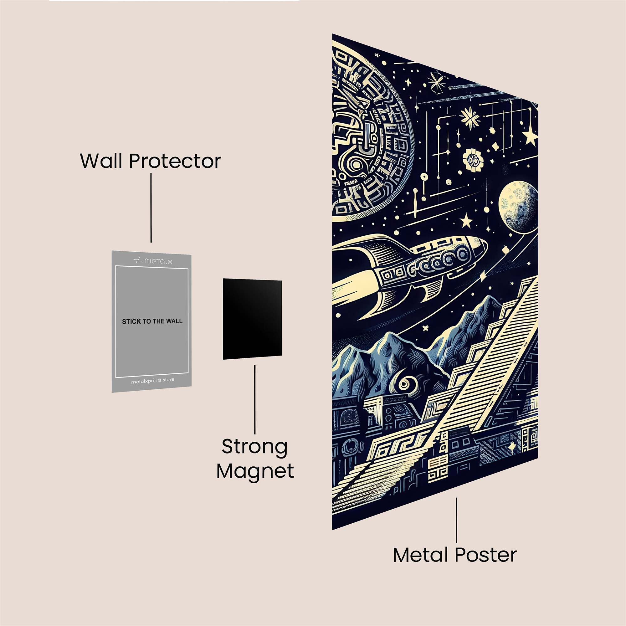Aztec Odyssey Safe Wall Magnetic / M