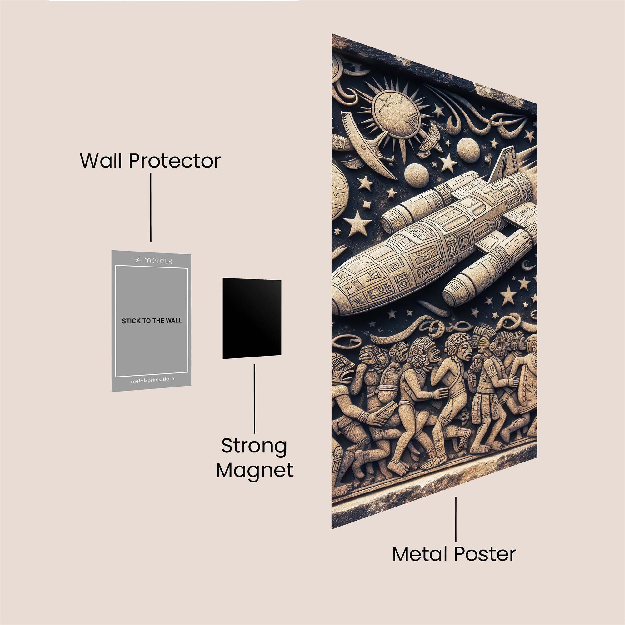 Aztec Odyssey Safe Wall Magnetic / M