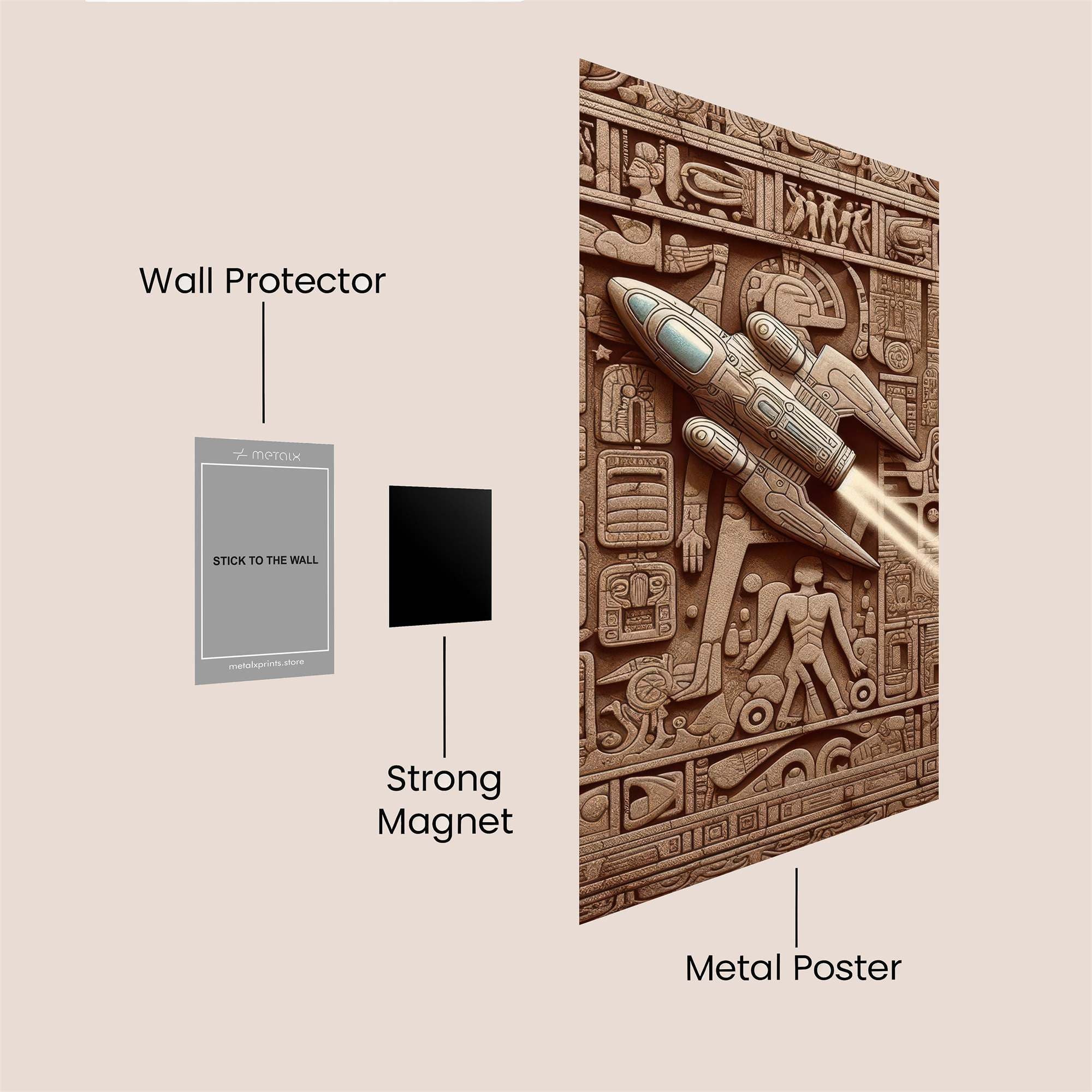 Rocket Rebirth Safe Wall Magnetic / M
