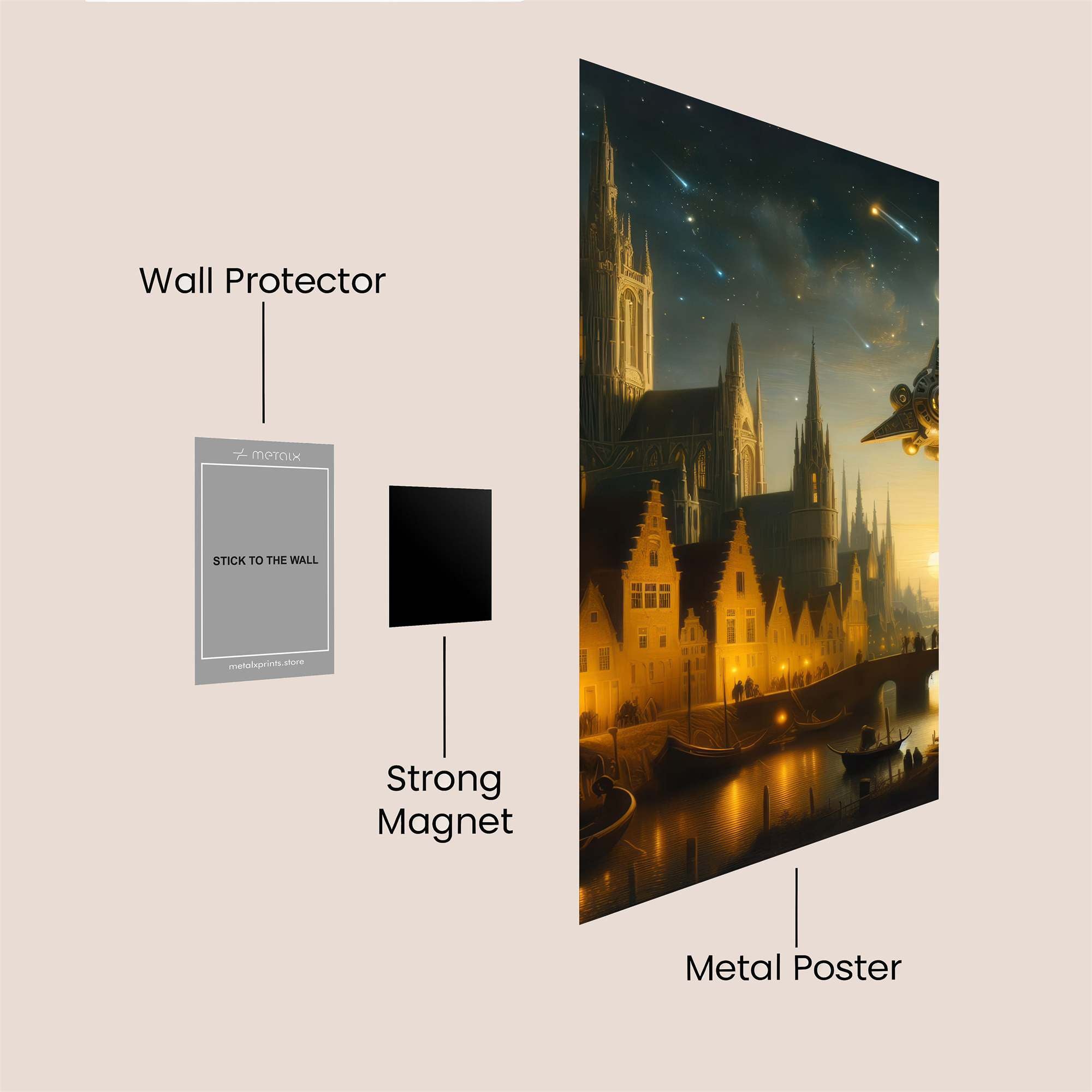 GothicVoyage Safe Wall Magnetic / M