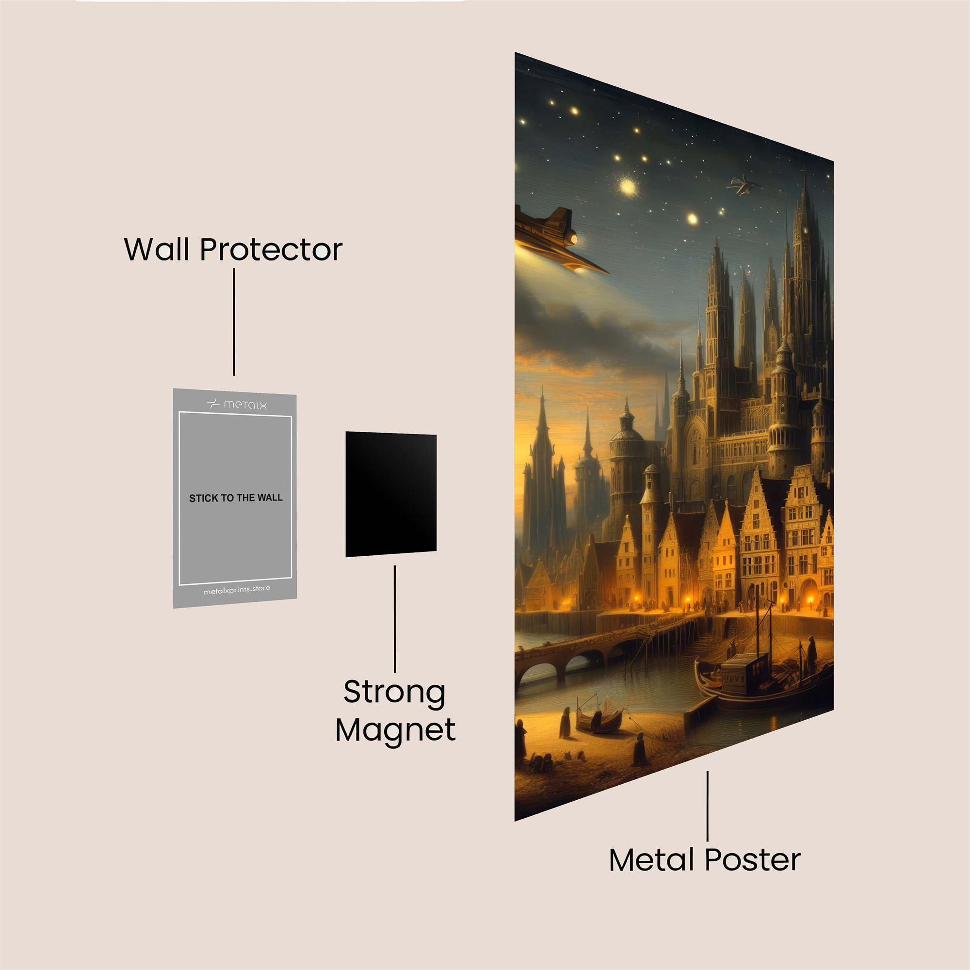 Gothic Serenity Safe Wall Magnetic / M