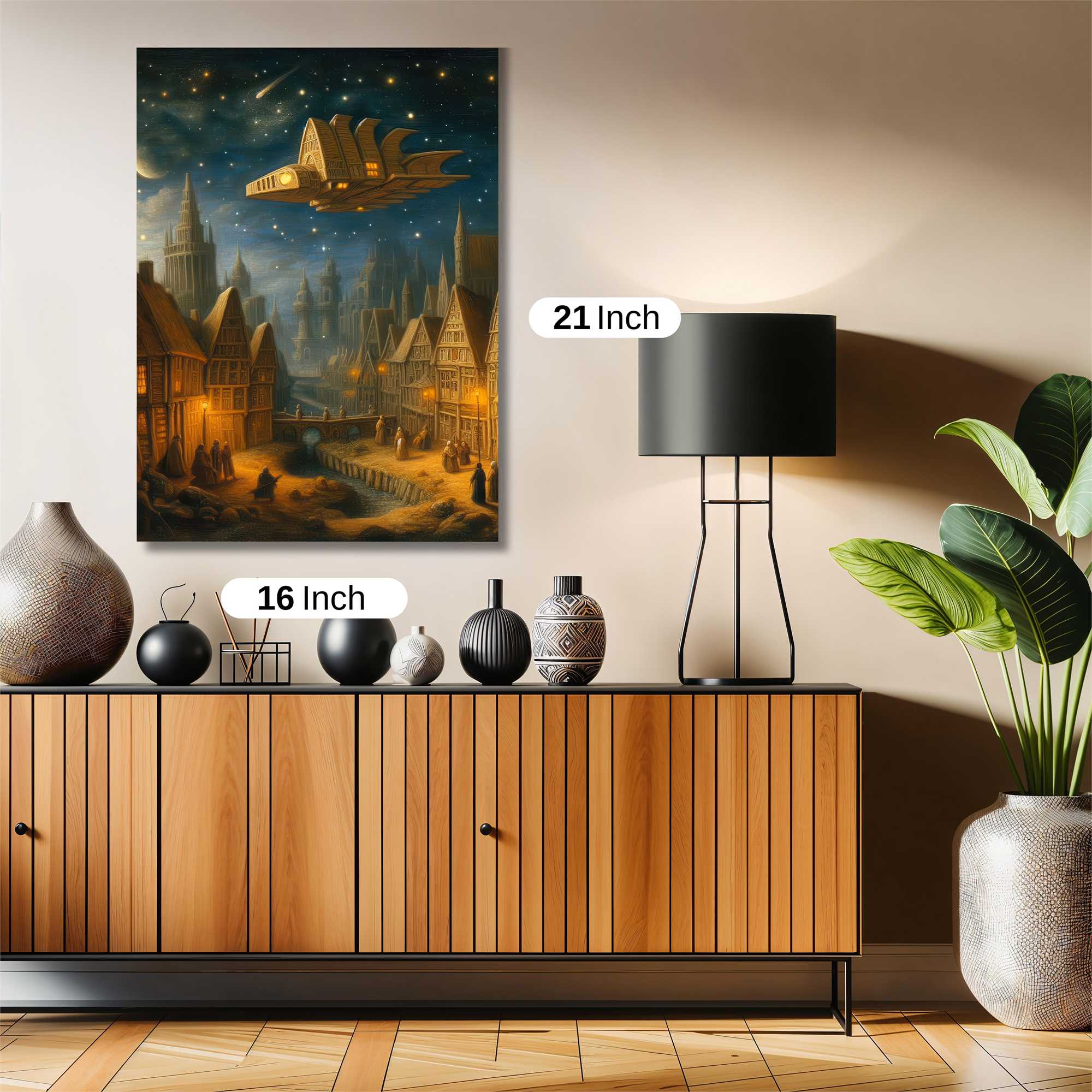 Spaceship Enchantment Safe Wall Magnetic / M