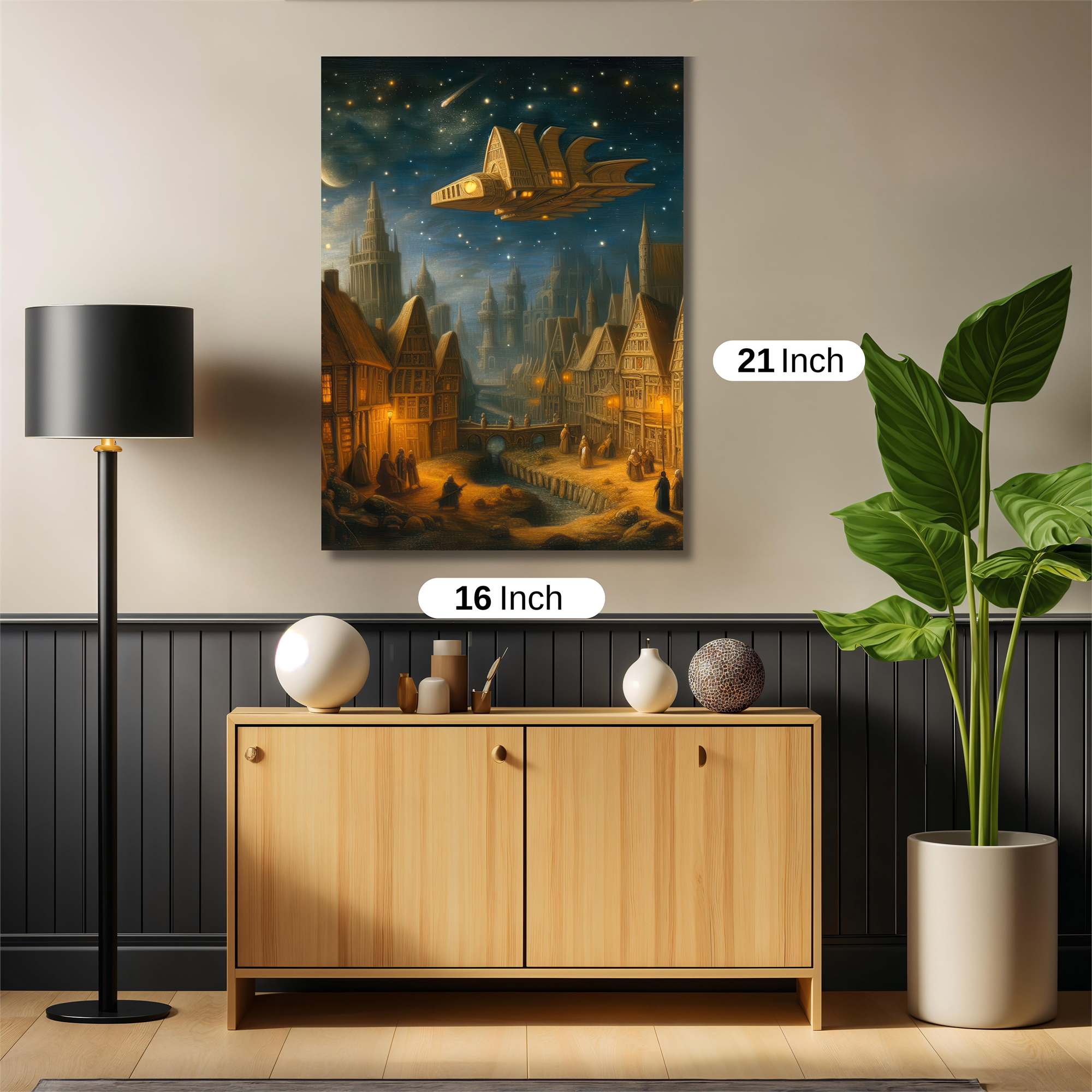 Spaceship Enchantment Safe Wall Magnetic / M