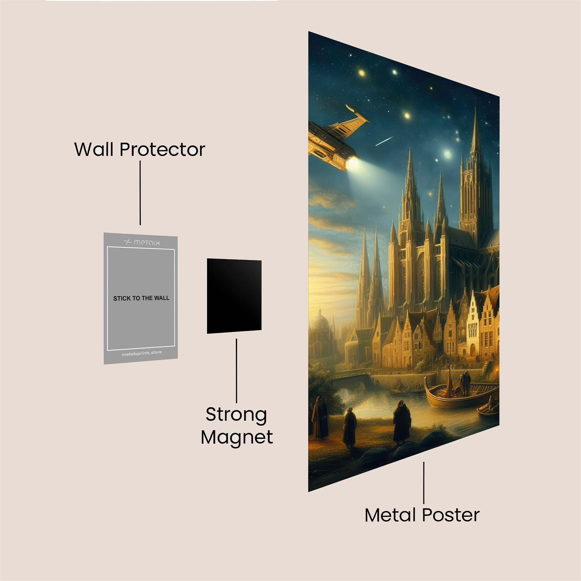 Starbound Cathedral Safe Wall Magnetic / M