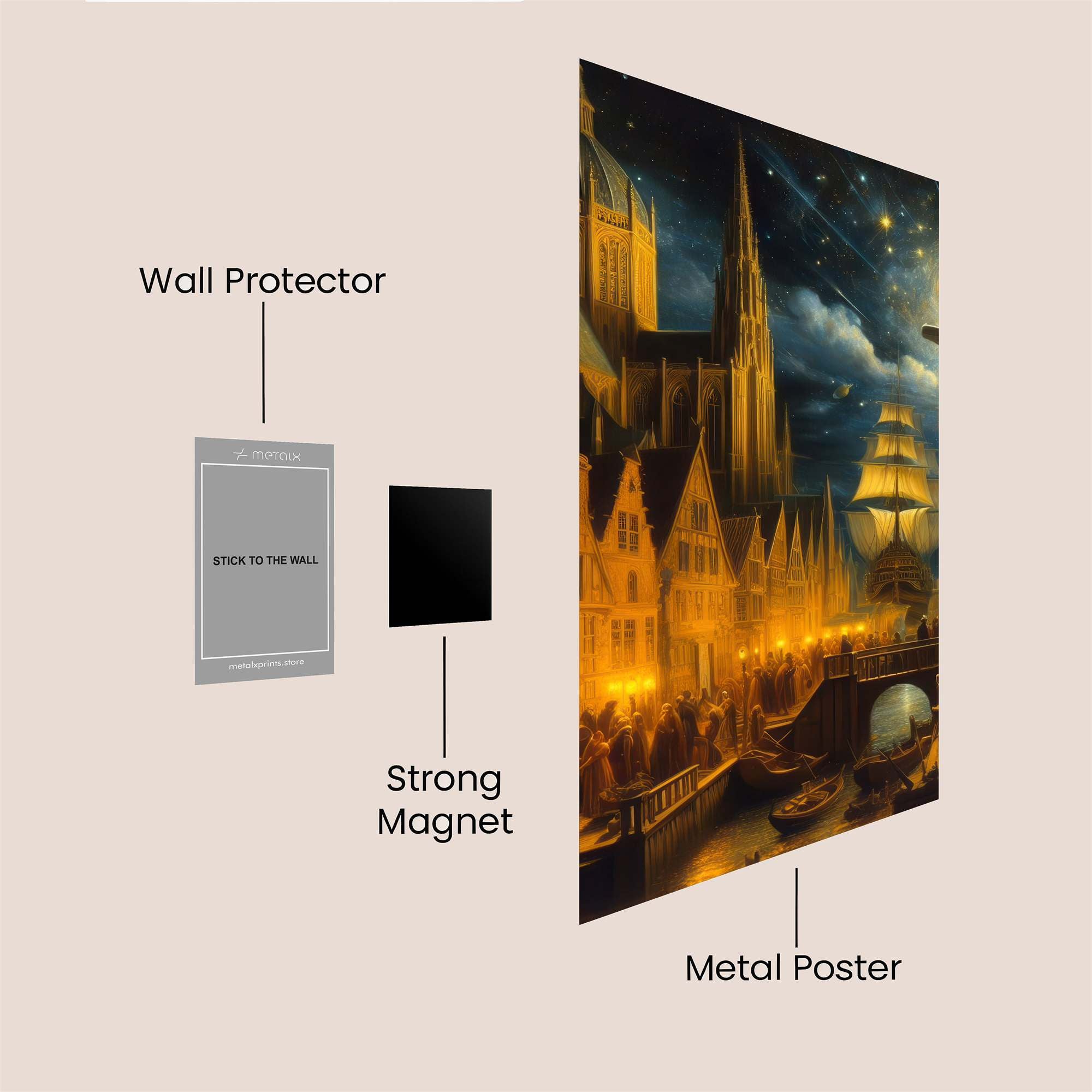 Voyager'sWhimsy Safe Wall Magnetic / M