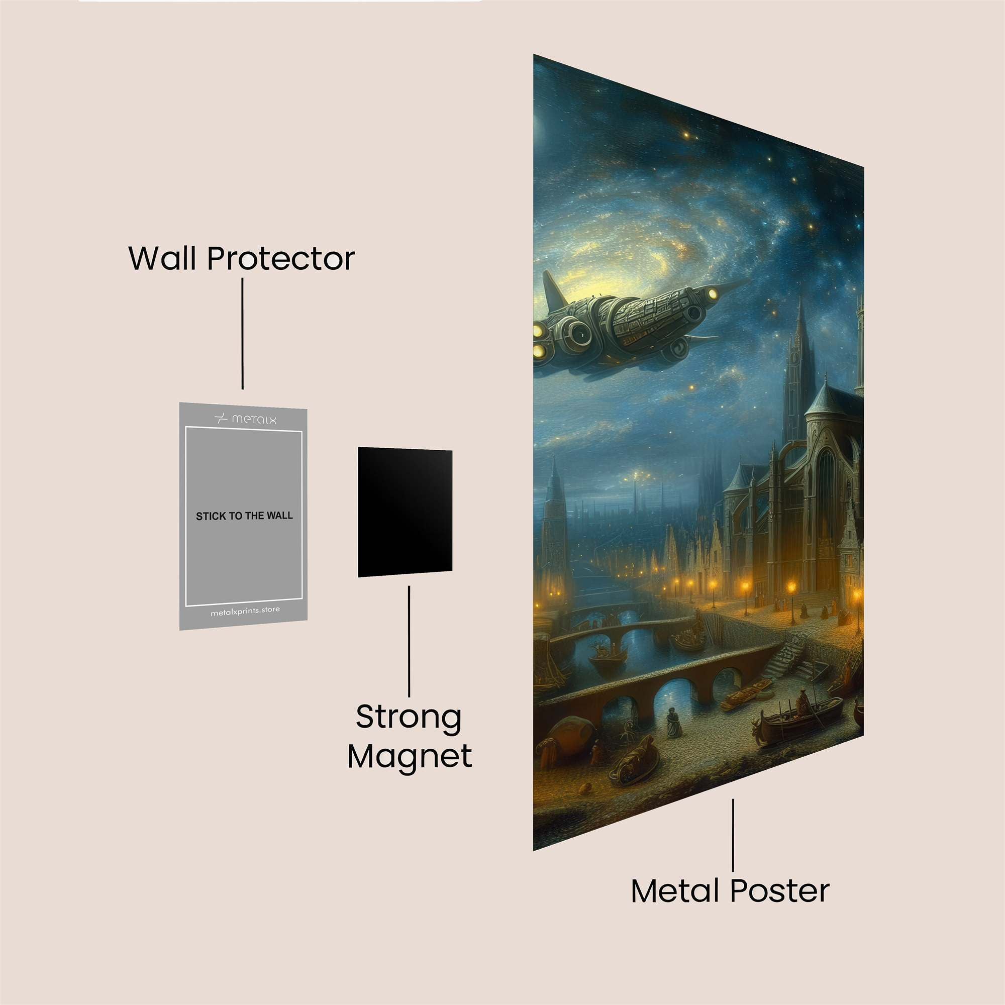 Spaceship Serenity Safe Wall Magnetic / M