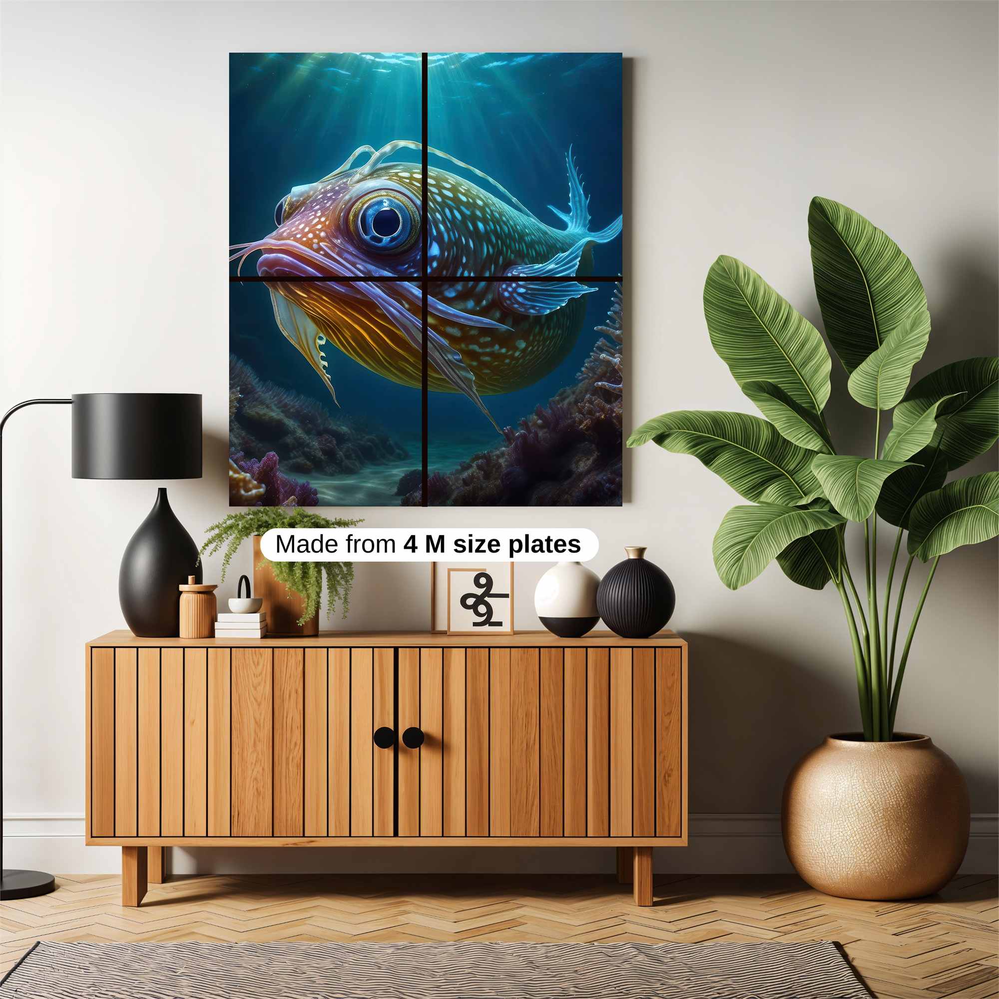 Fish Whimsy Safe Wall Magnetic / M