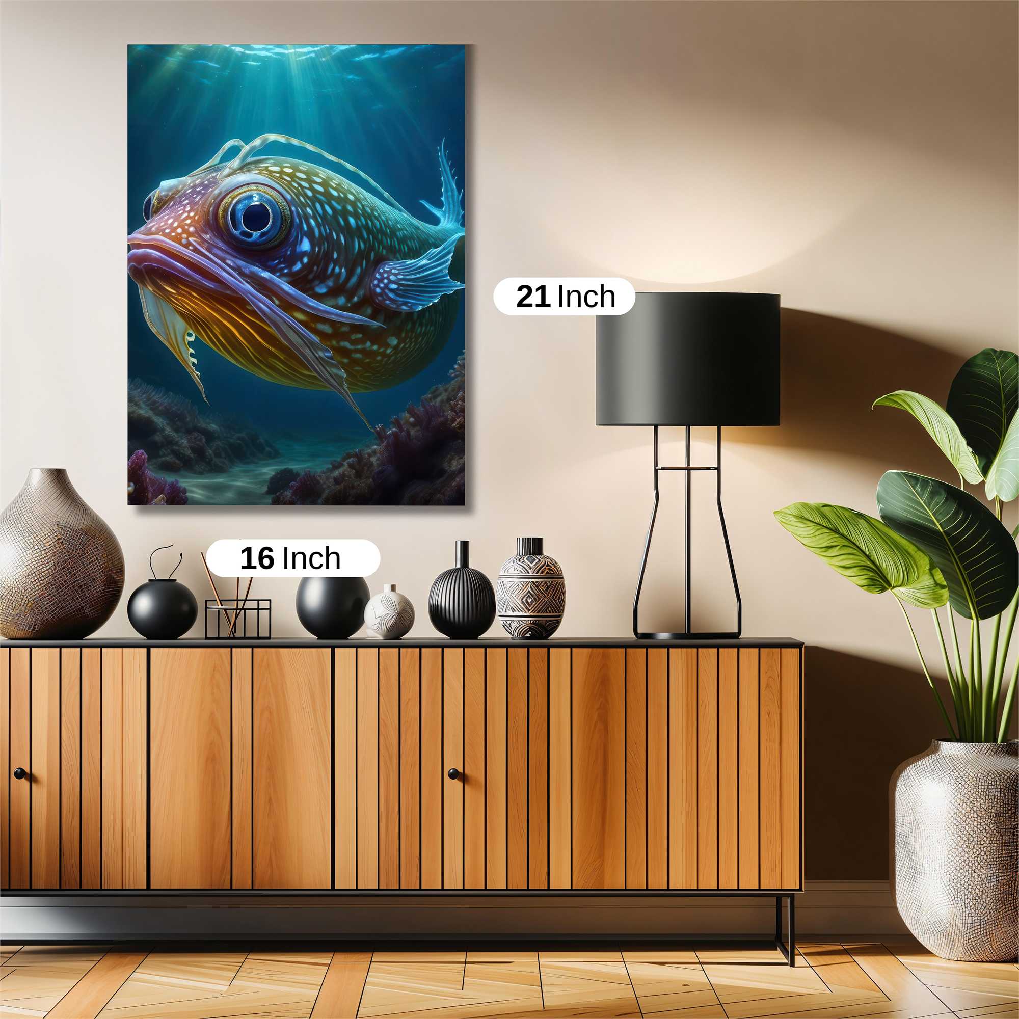 Fish Whimsy Safe Wall Magnetic / M