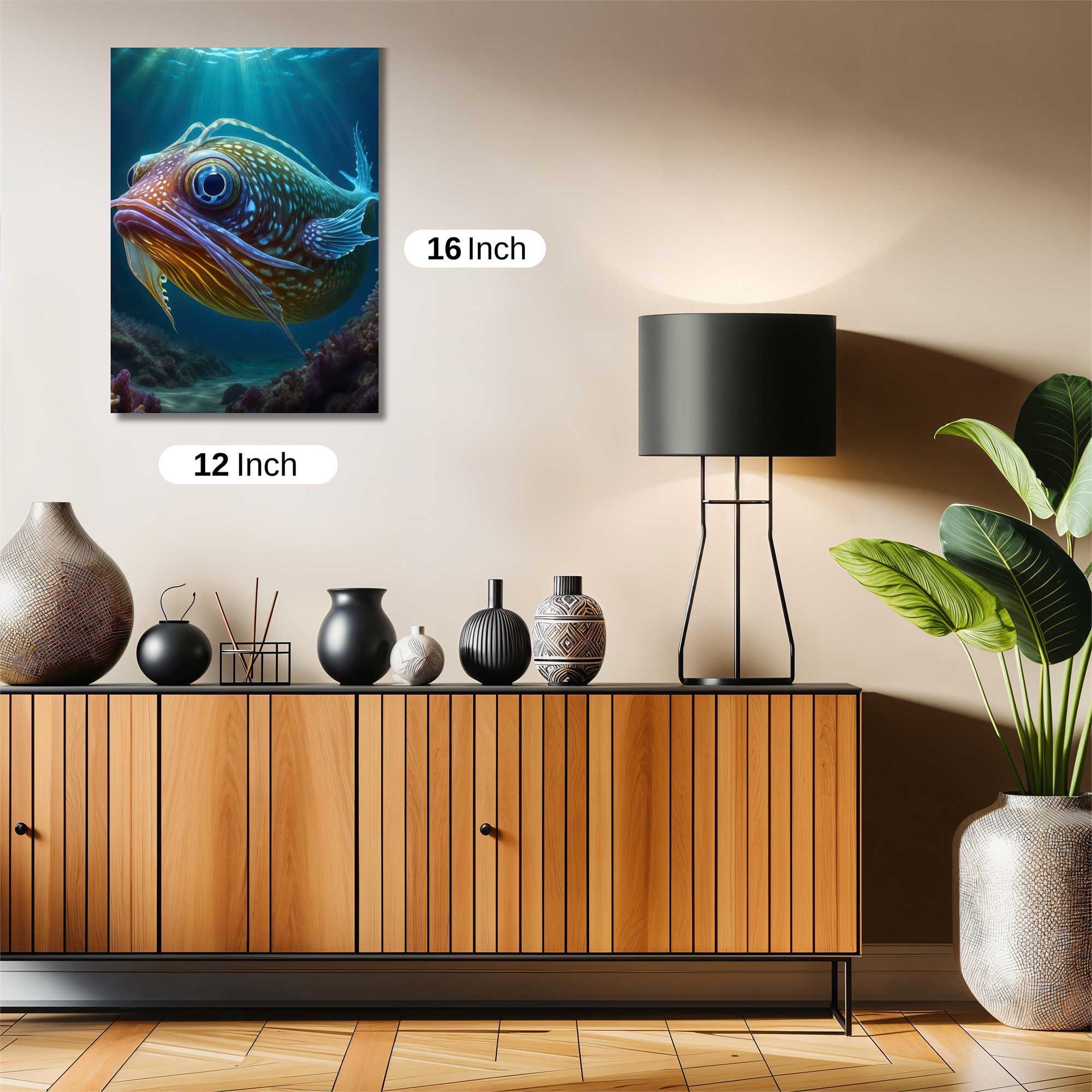 Fish Whimsy Safe Wall Magnetic / M