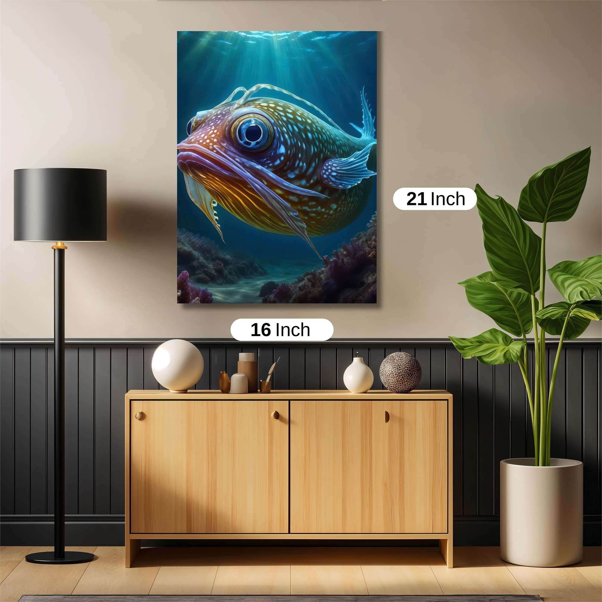 Fish Whimsy Safe Wall Magnetic / M