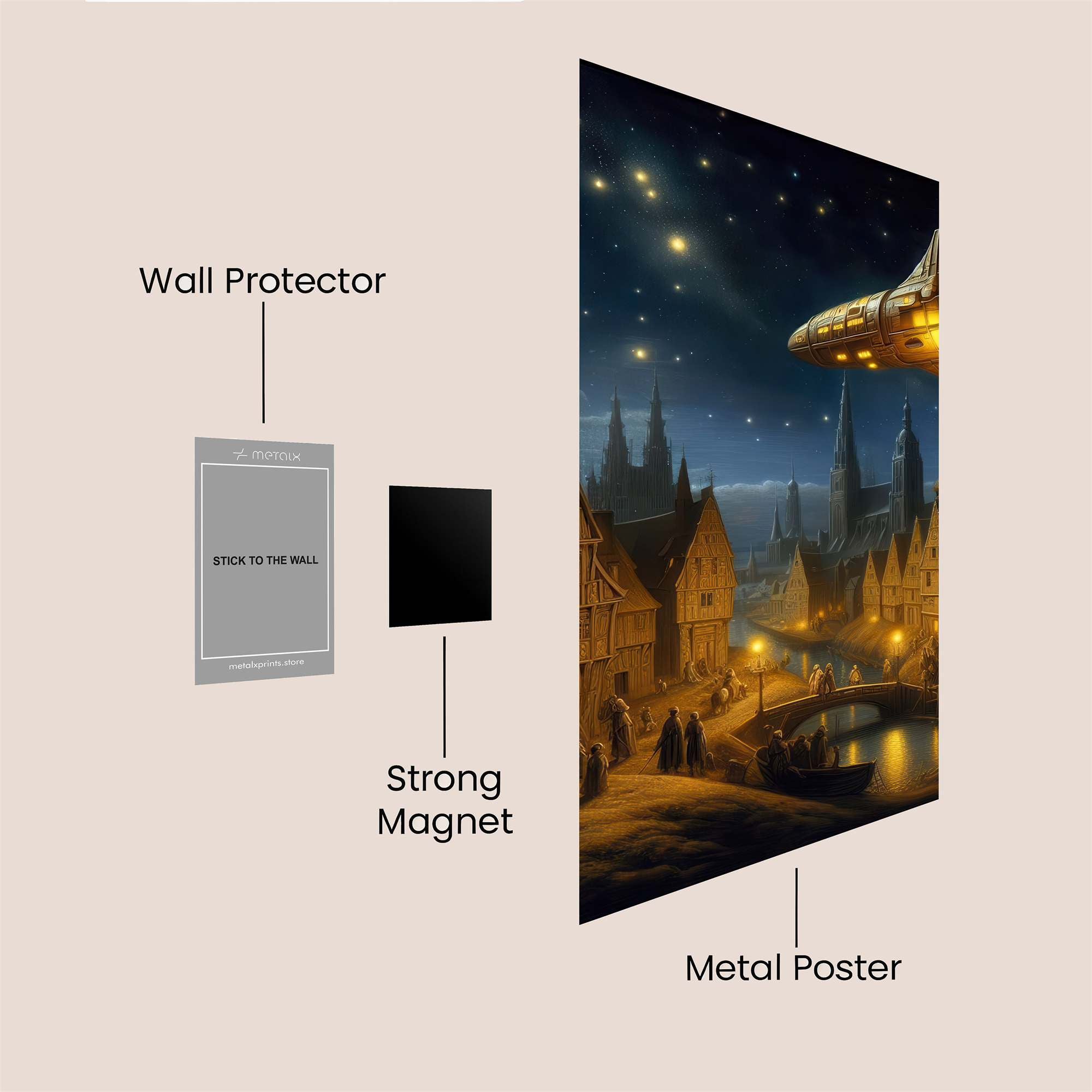 Rocket Enchantment Safe Wall Magnetic / M