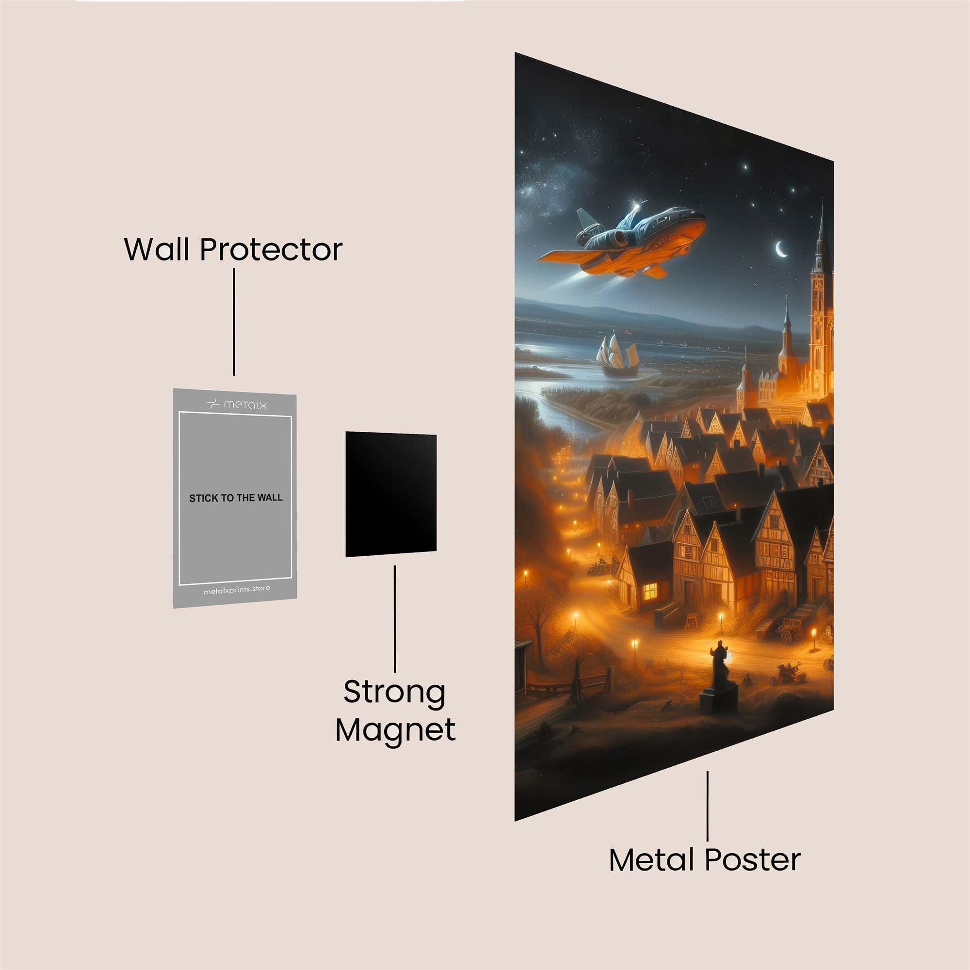 Spaceship Serenity Safe Wall Magnetic / M