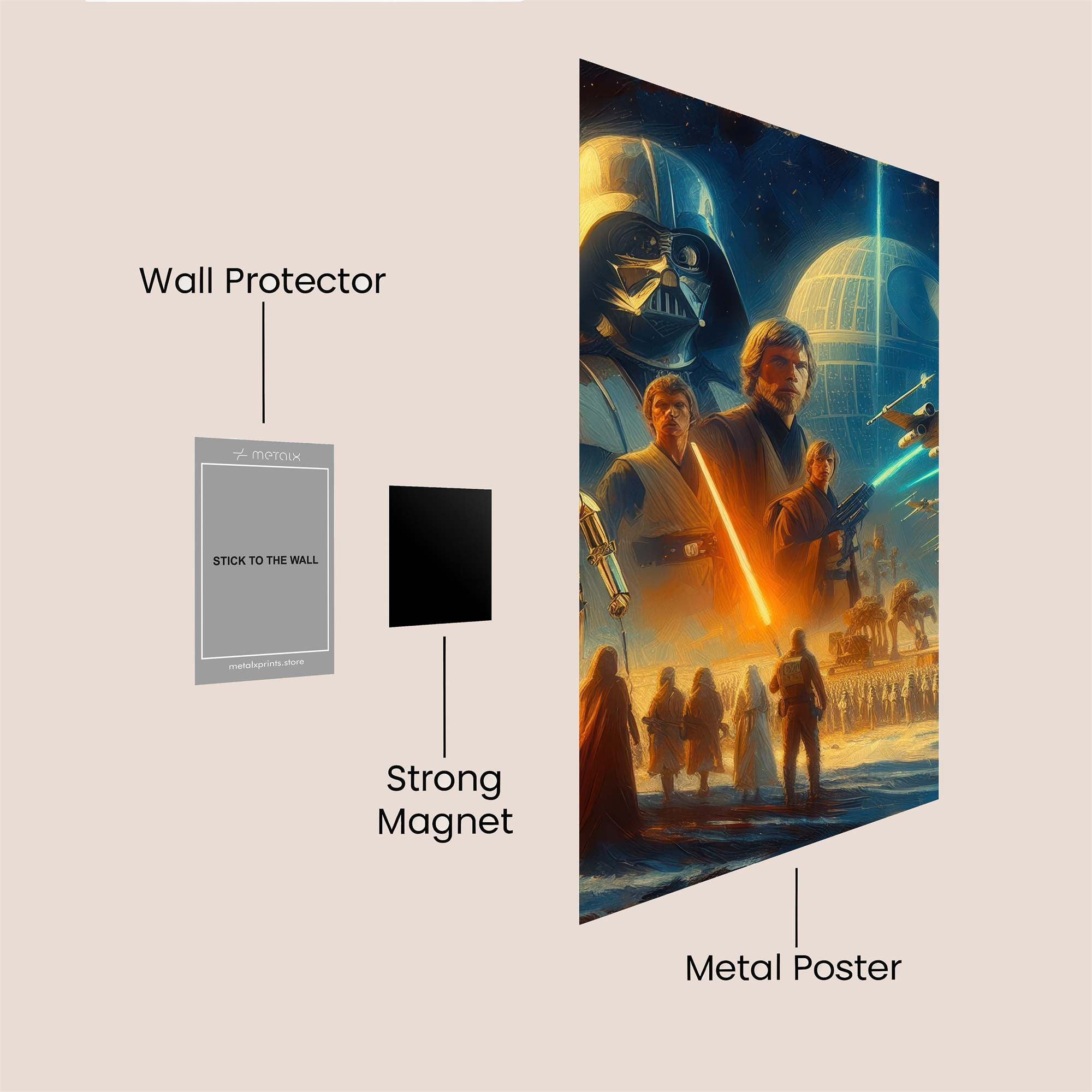 Vader Triumphant Safe Wall Magnetic / M