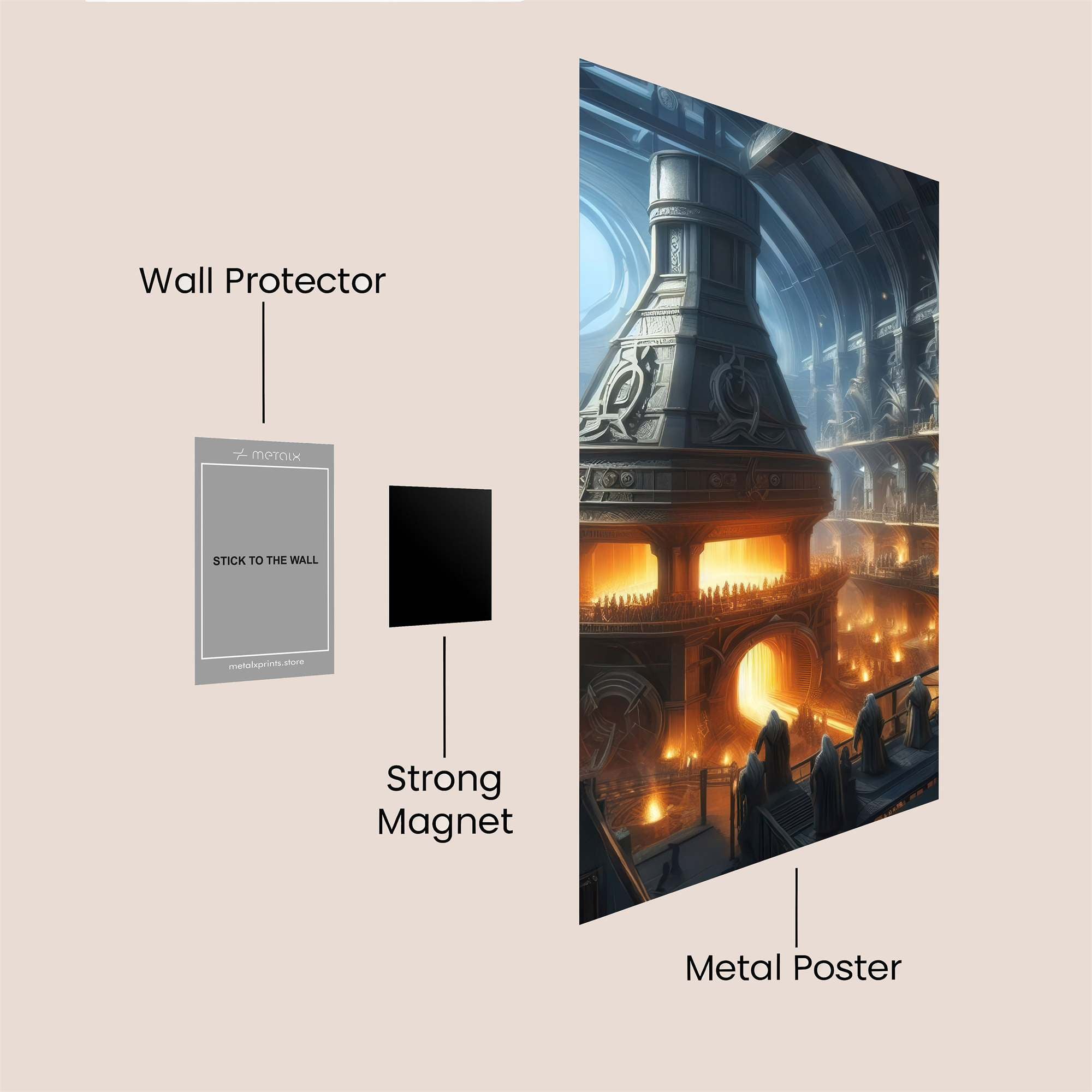 Forge Radiance Safe Wall Magnetic / M