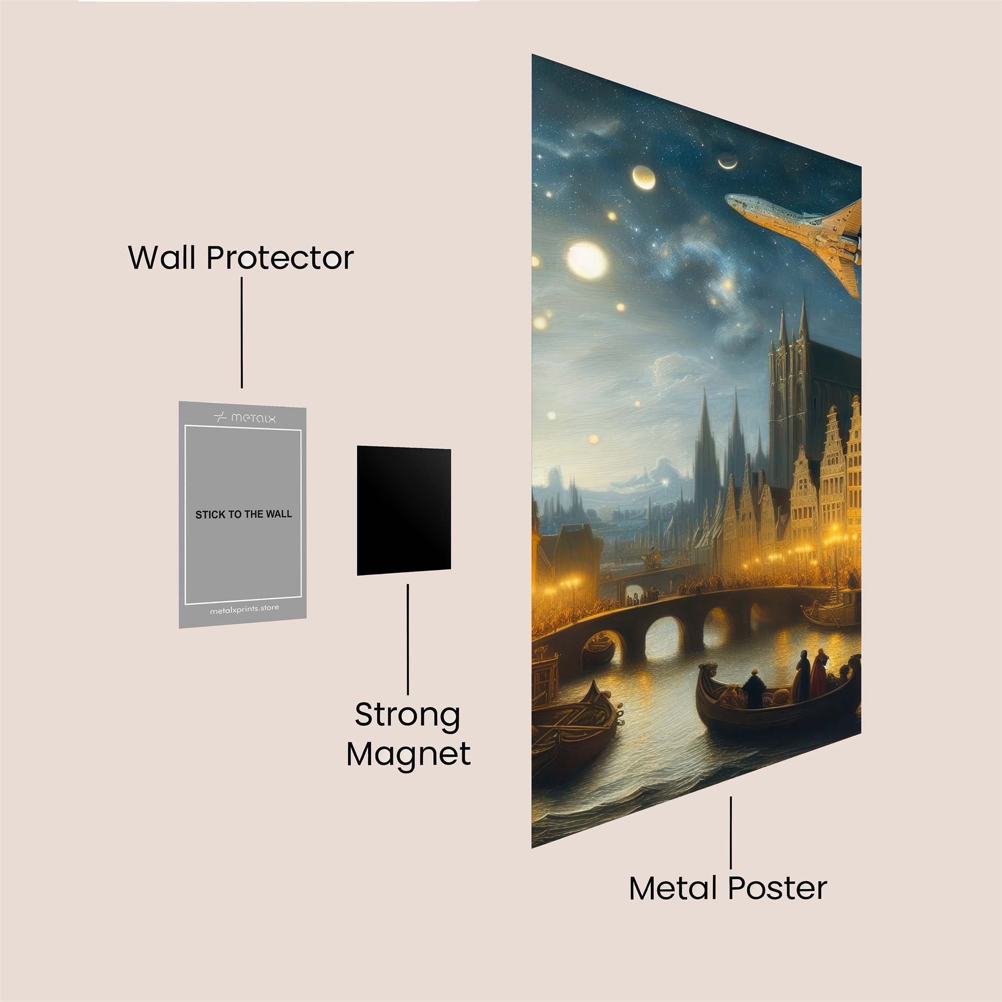 Gothic Dreamscape Safe Wall Magnetic / M