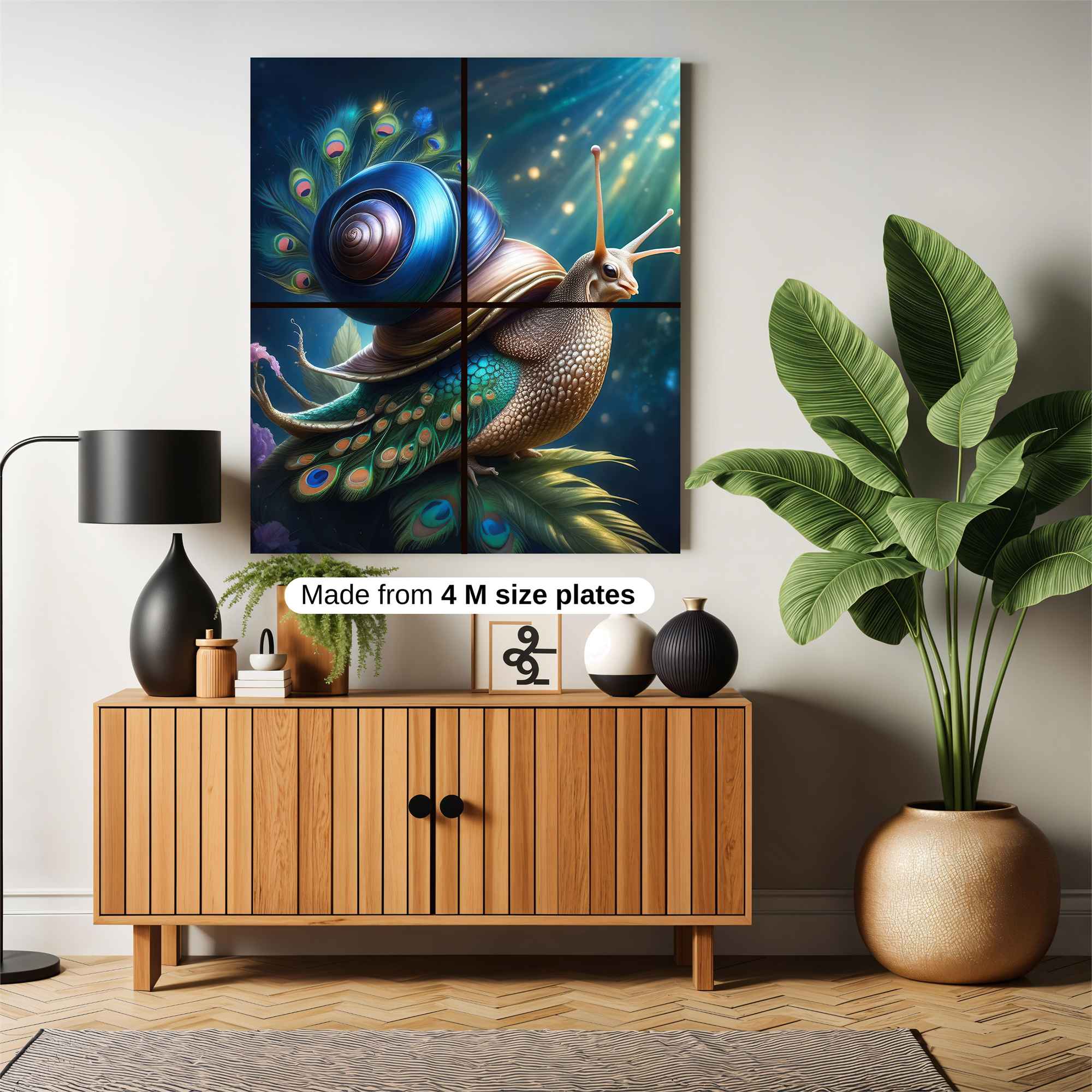 Peacock Snail Safe Wall Magnetic / M