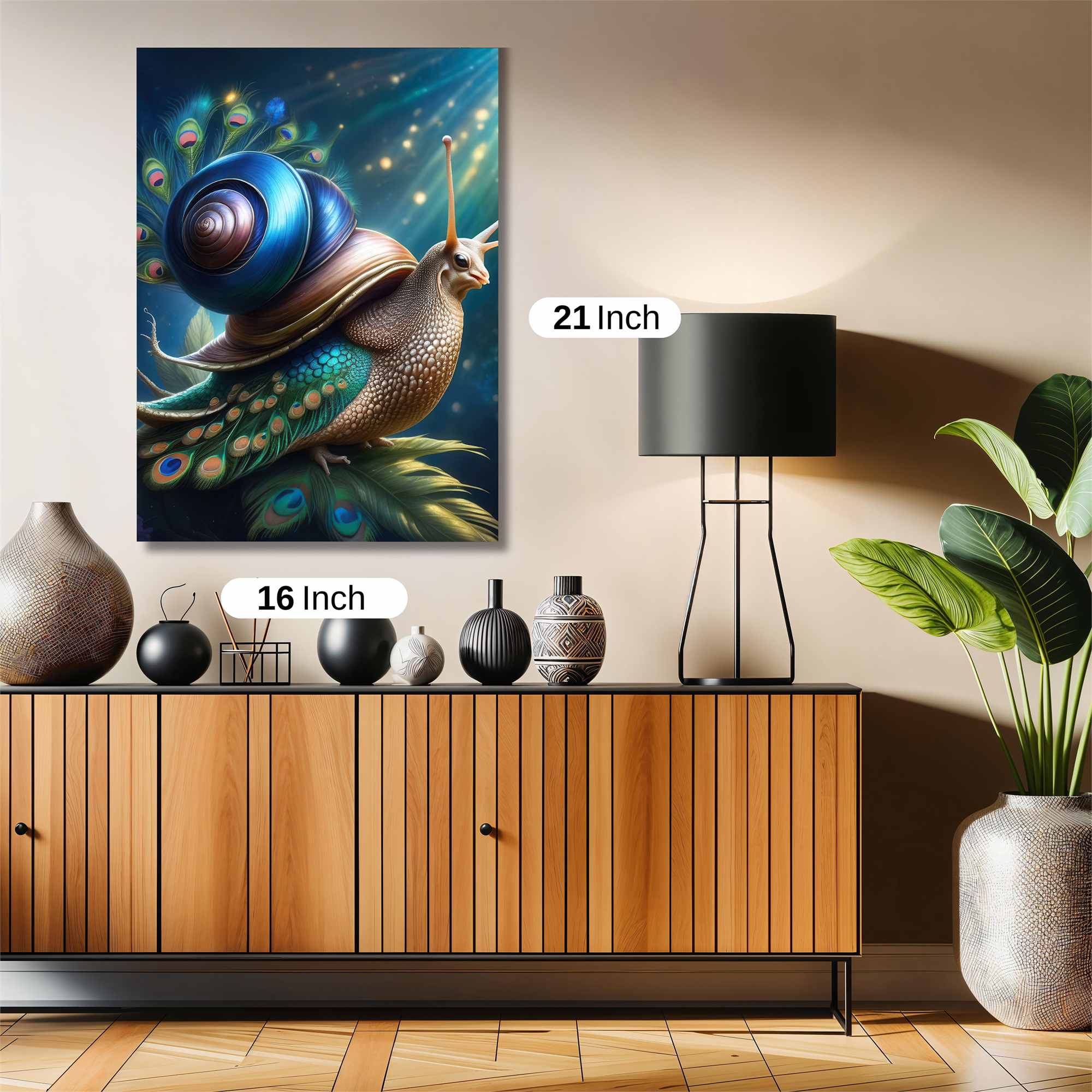 Peacock Snail Safe Wall Magnetic / M
