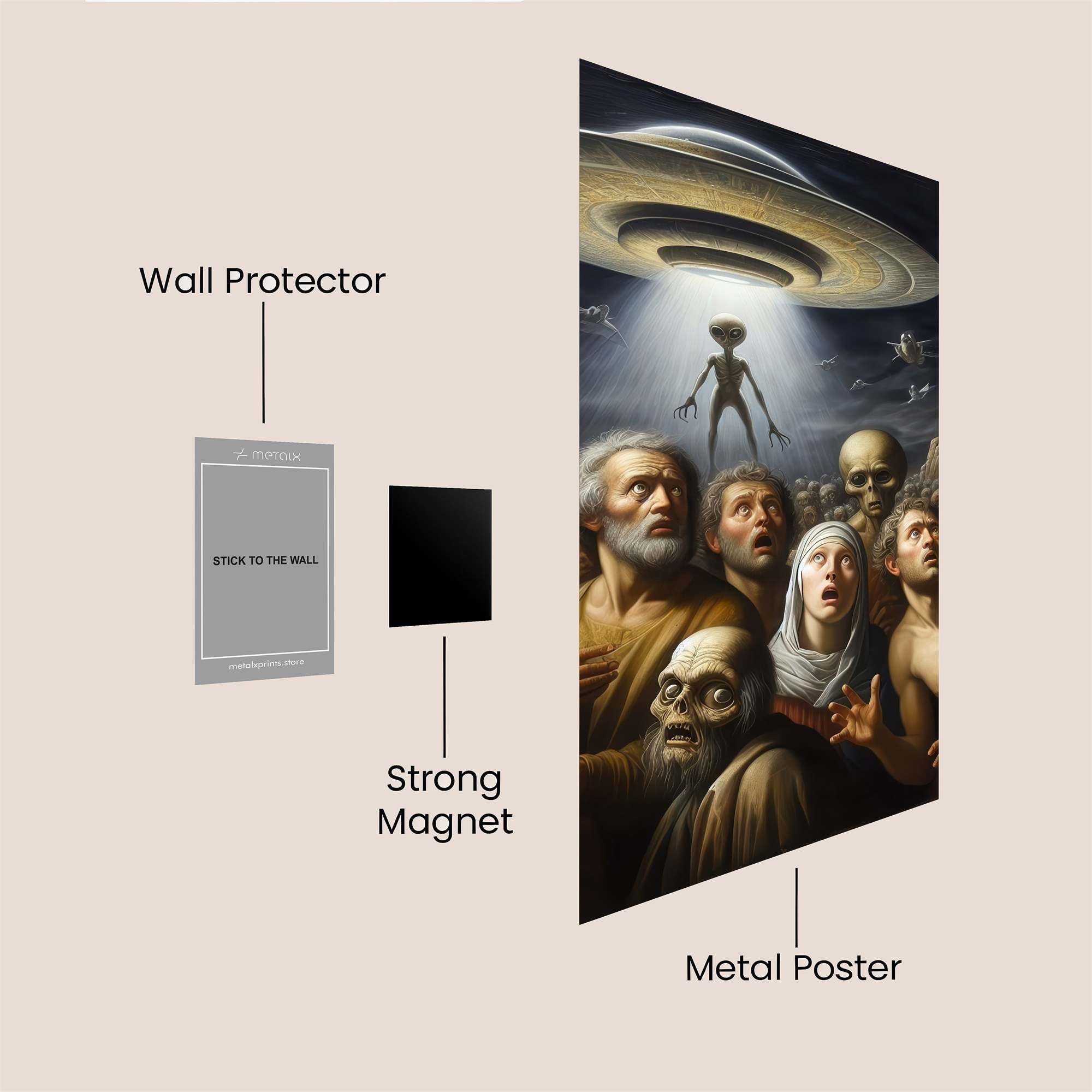 Alien Ascension Safe Wall Magnetic / M