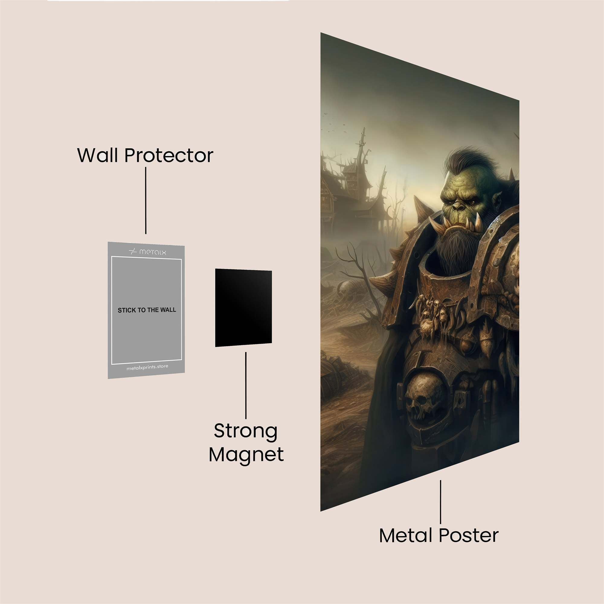 Orc Desolation Safe Wall Magnetic / M