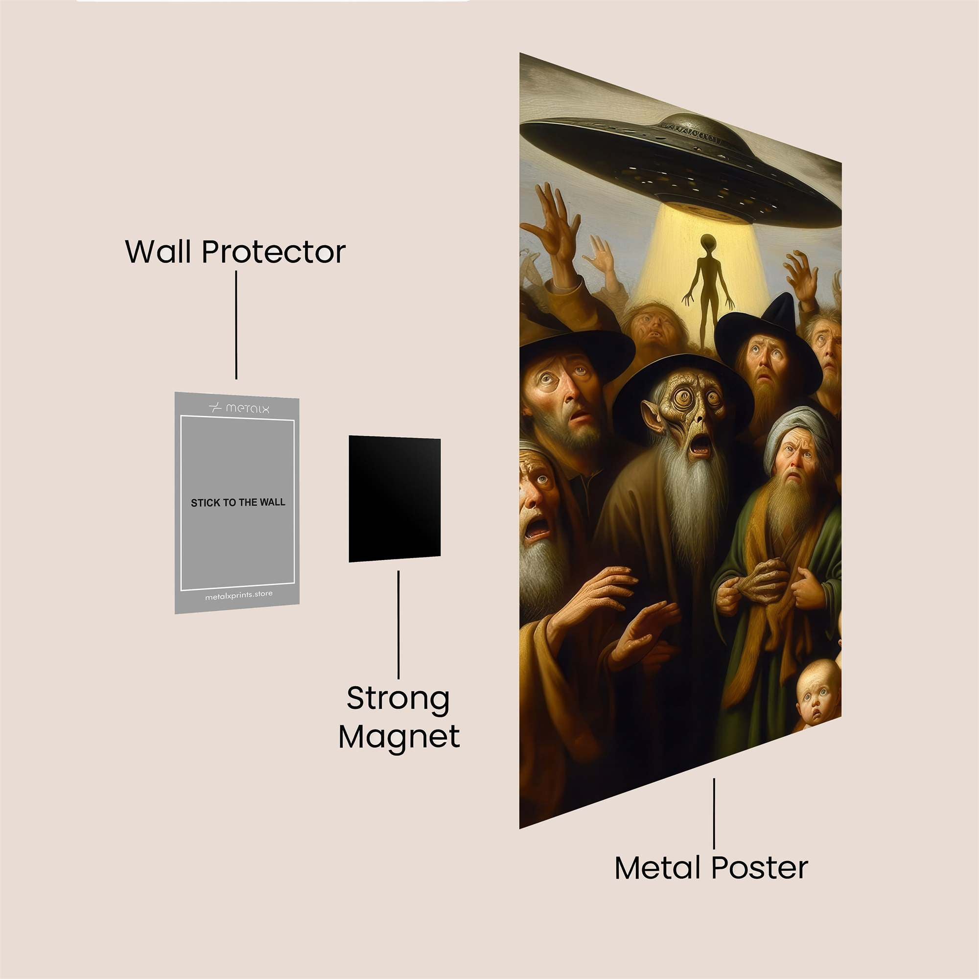 Alien Ascension Safe Wall Magnetic / M