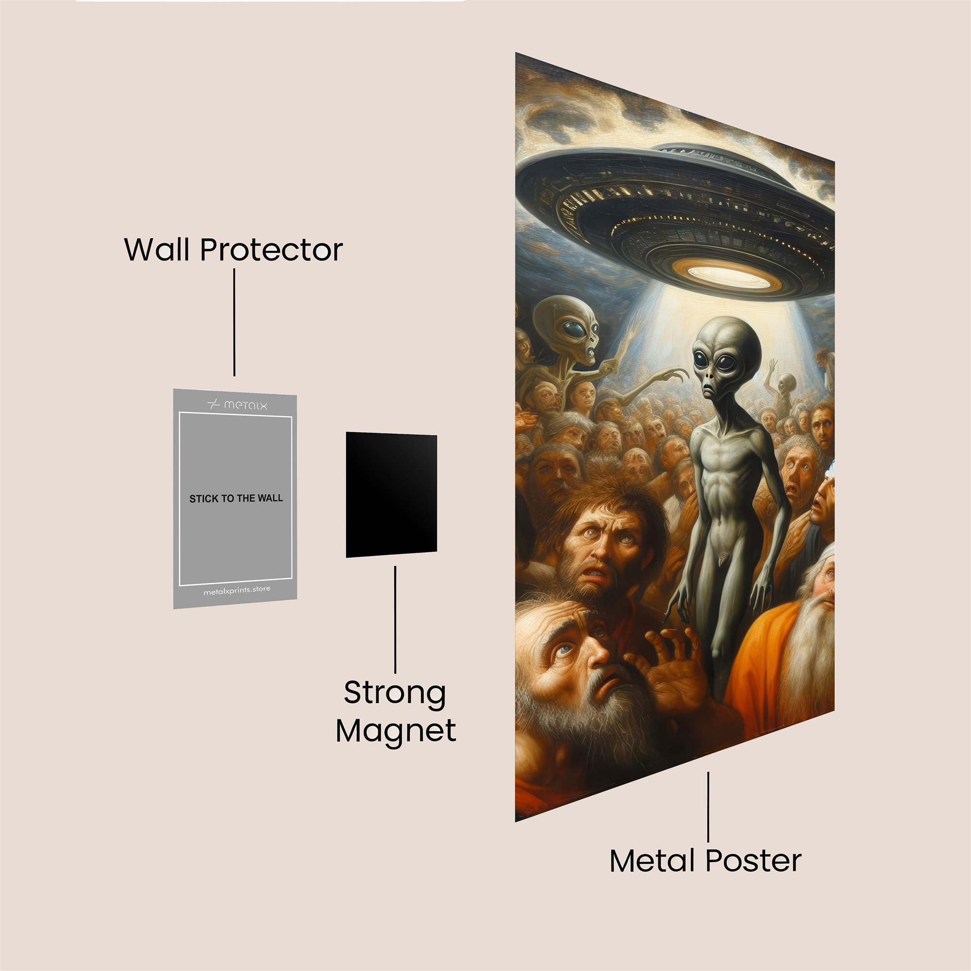 Alien Ascension Safe Wall Magnetic / M