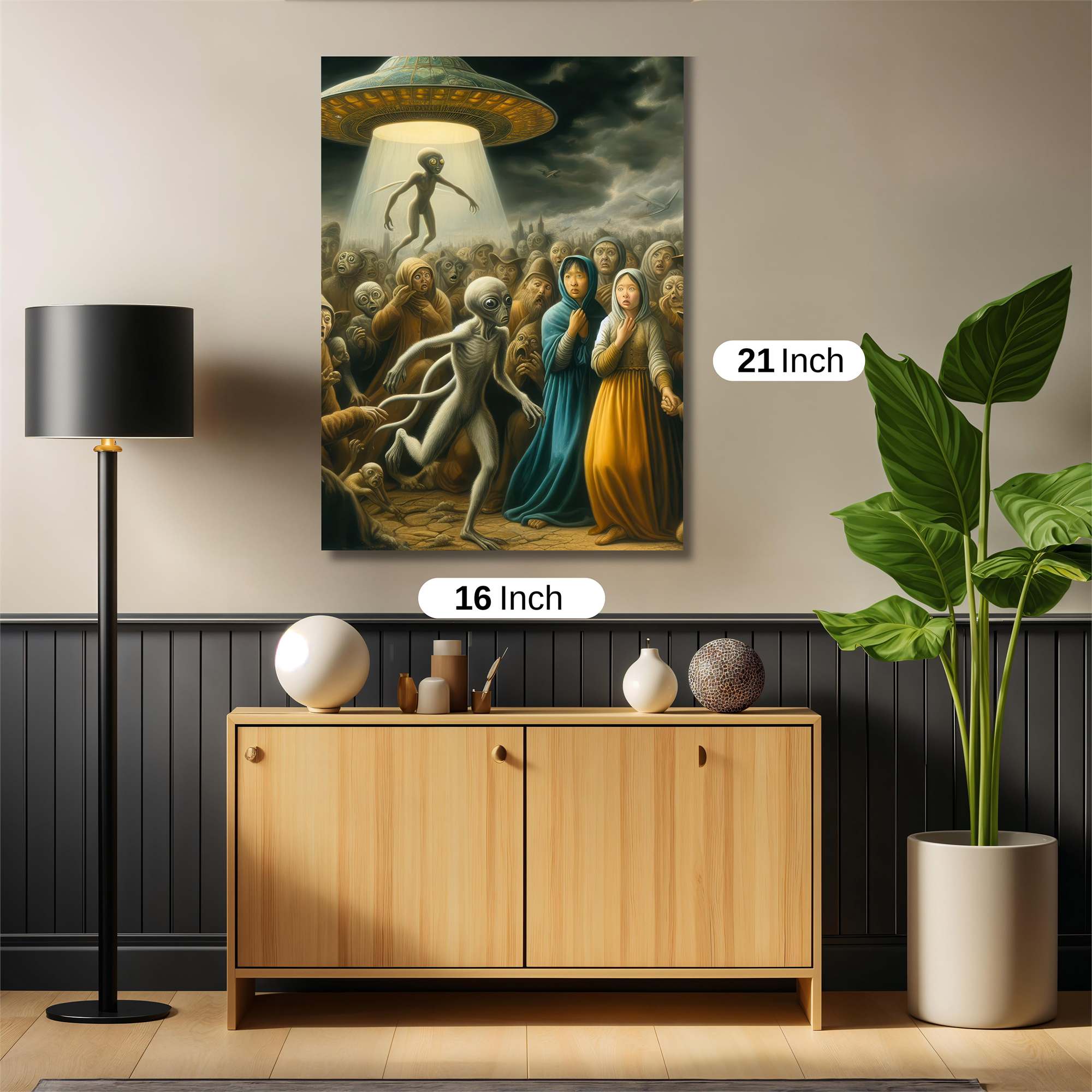 Alien Arrival Safe Wall Magnetic / M