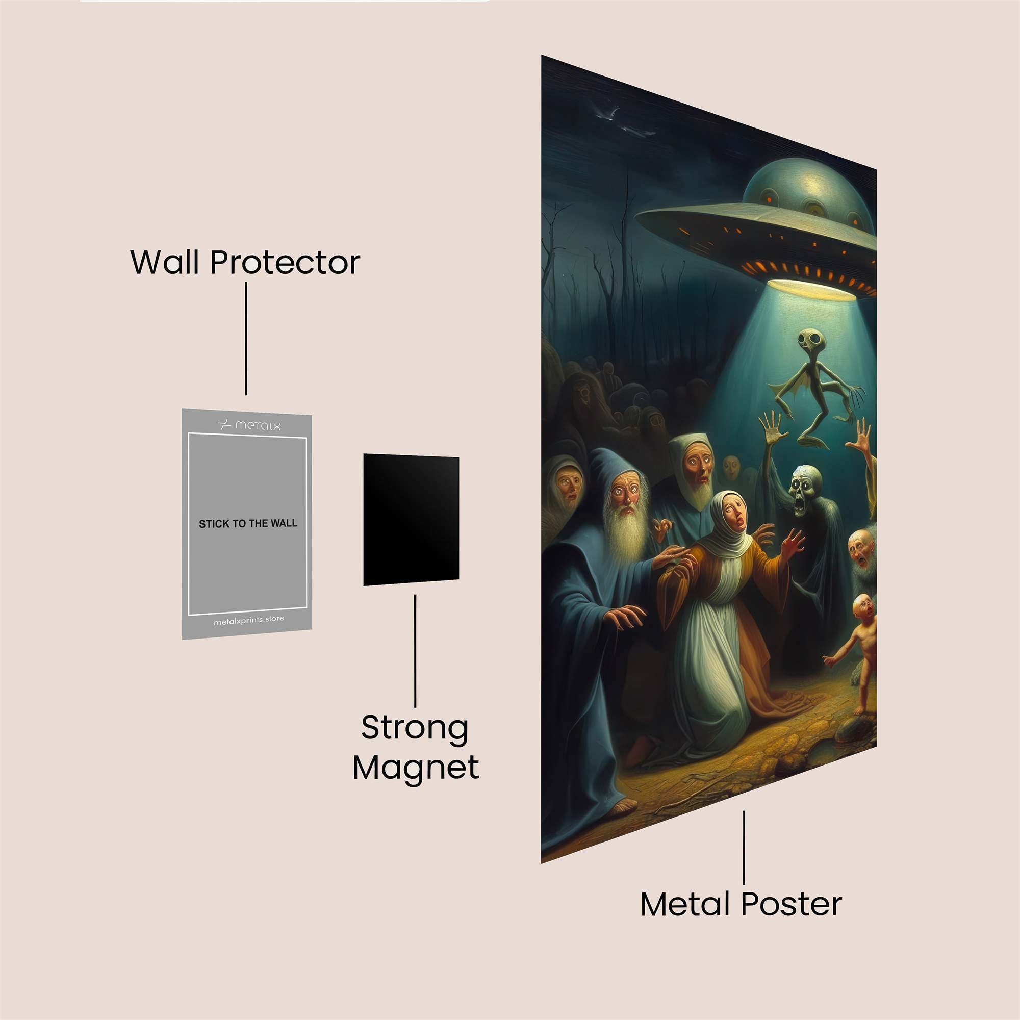 Alien Worship Safe Wall Magnetic / M