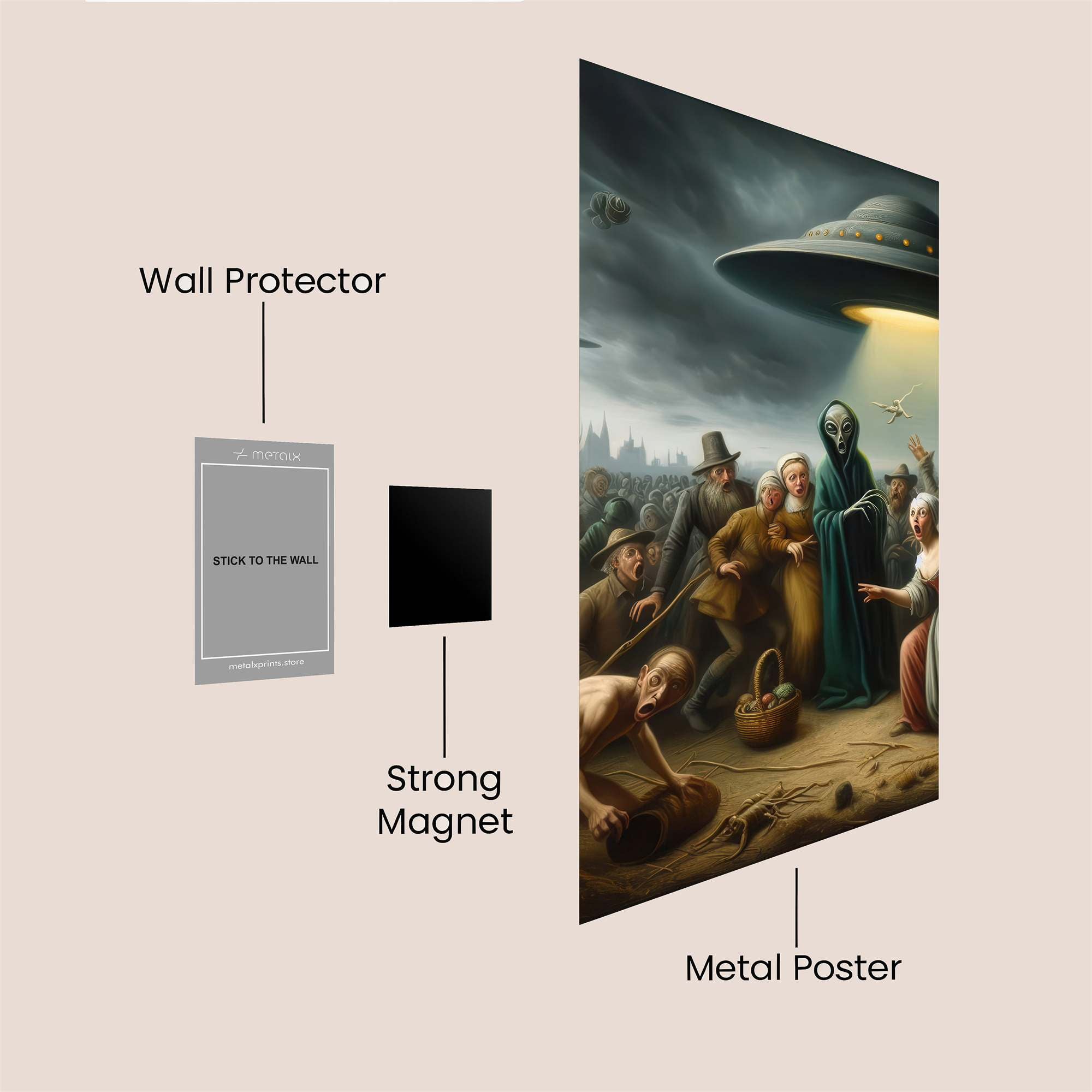 Alien Descent Safe Wall Magnetic / M