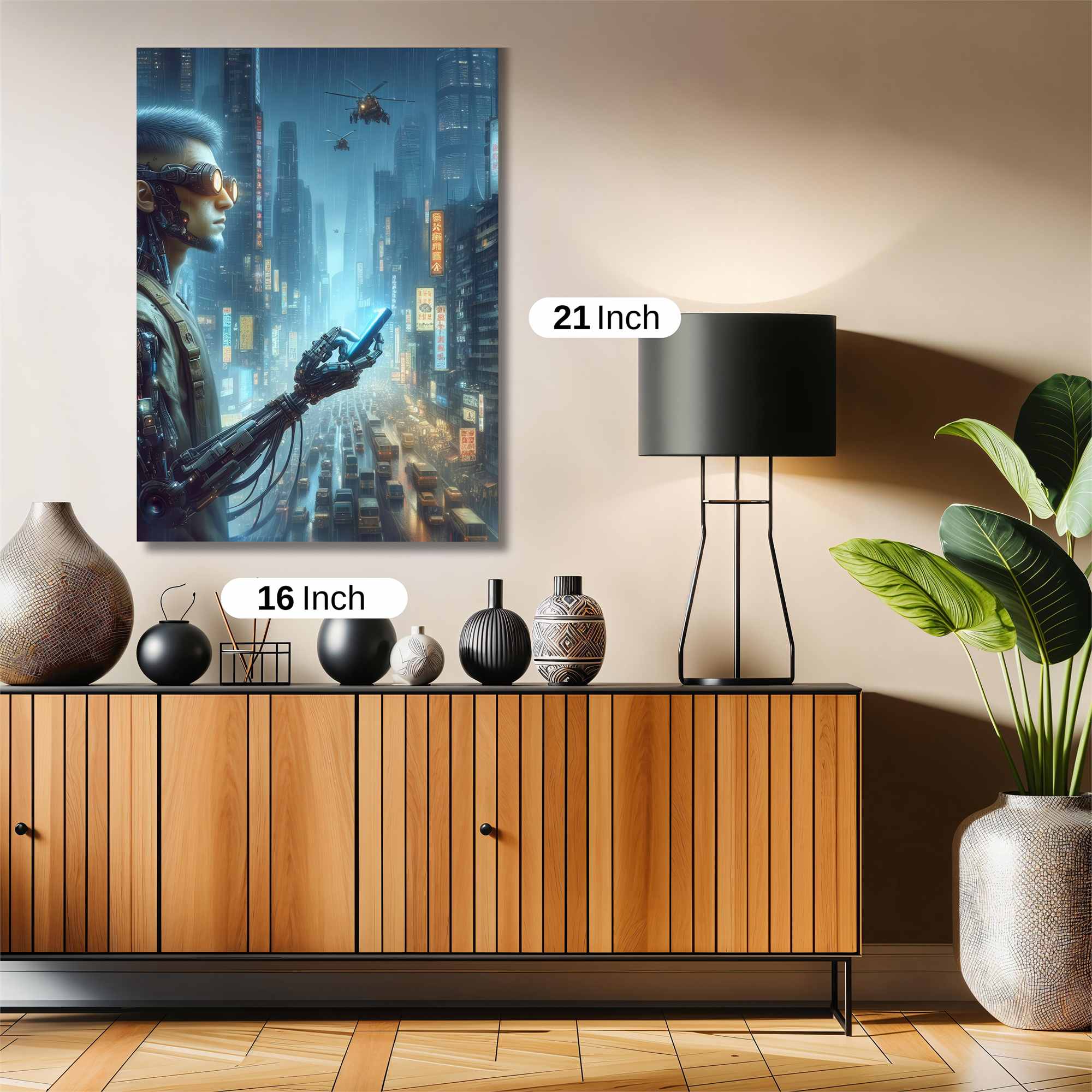 Cyber Serenity Safe Wall Magnetic / M