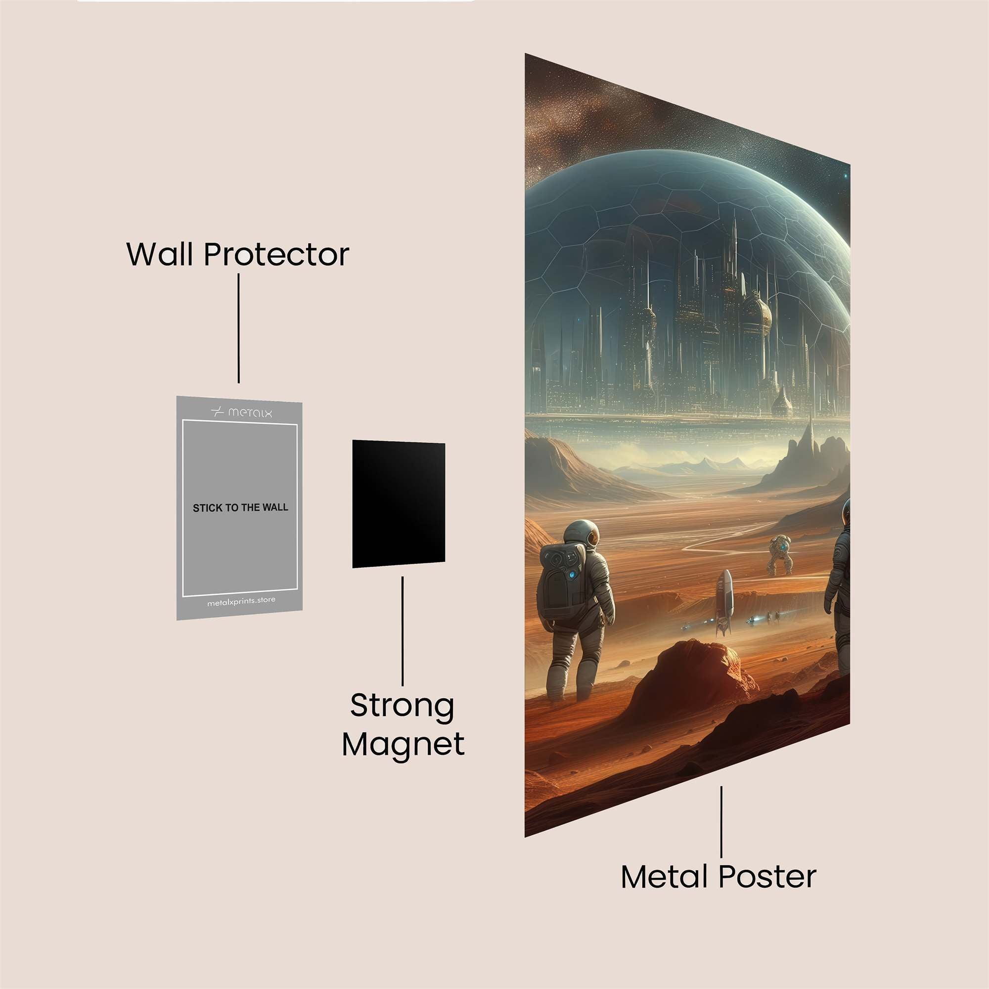 Dome Serenity Safe Wall Magnetic / M