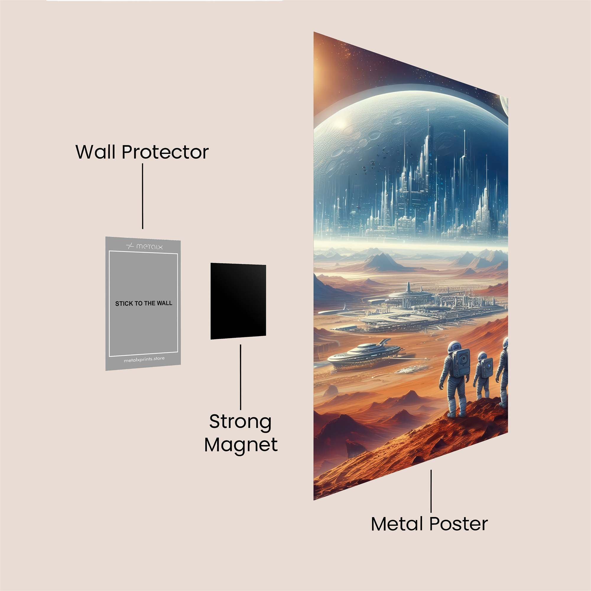 Mars Serenity Safe Wall Magnetic / M