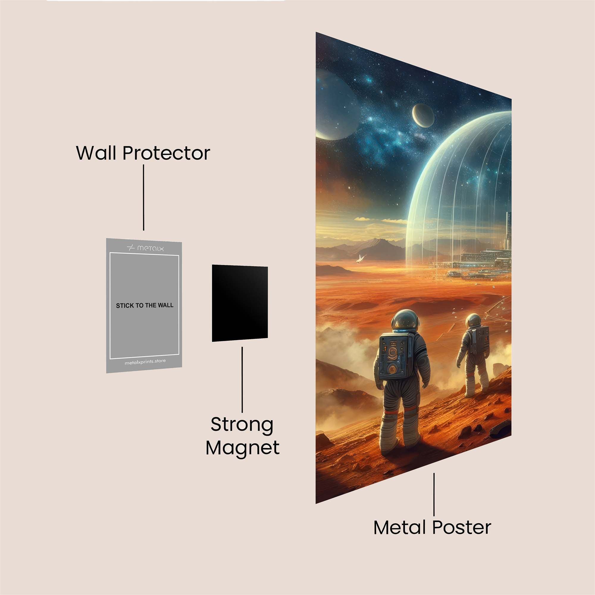 Mars Odyssey Safe Wall Magnetic / M